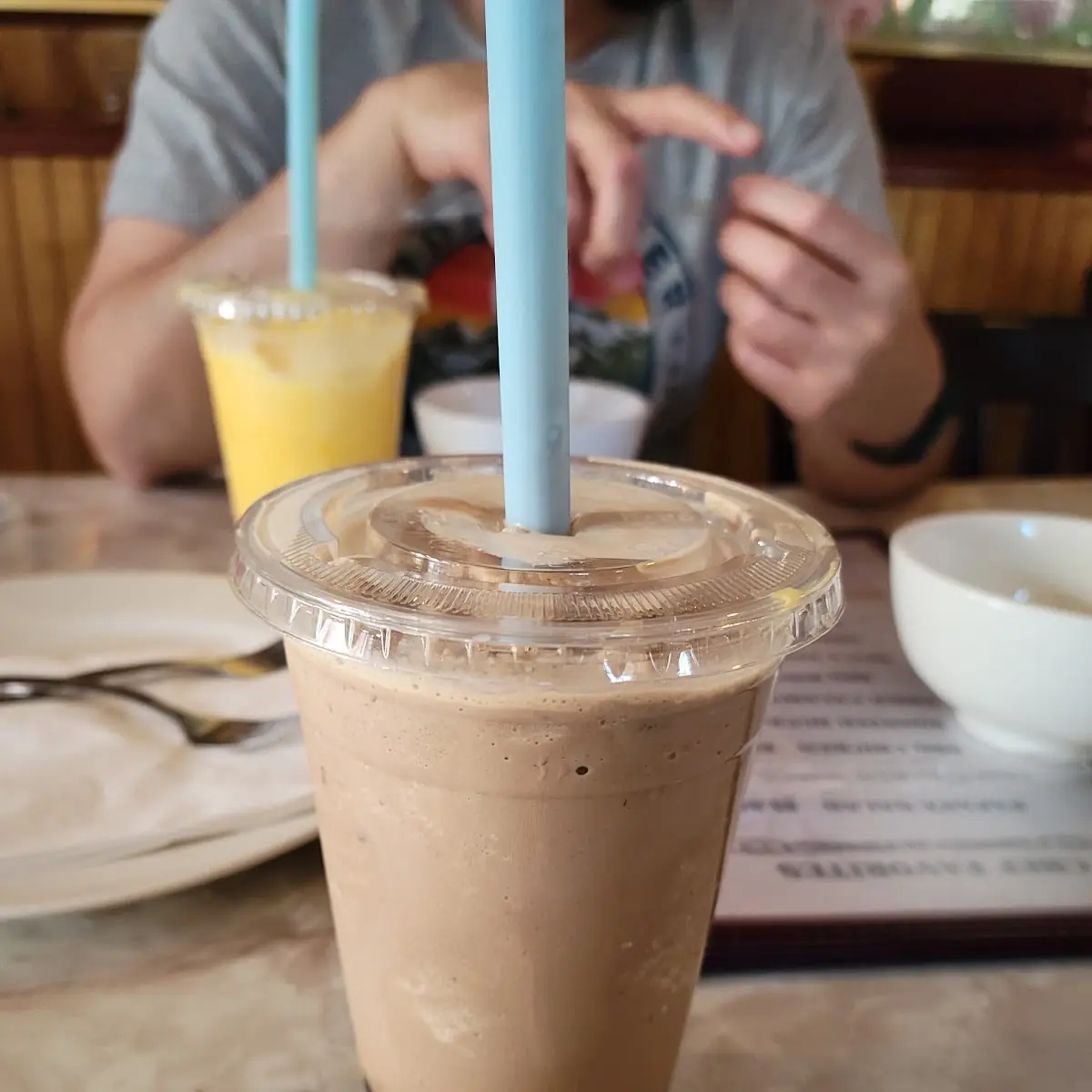 Milk Thai Iced Tea with Boba