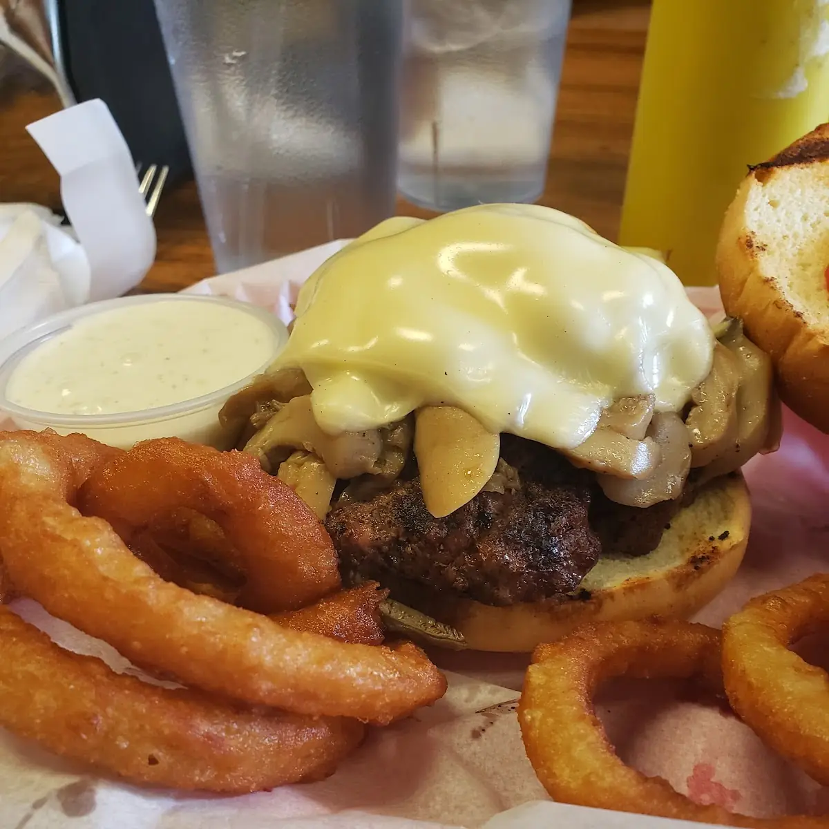 Mushroom Swiss Burger