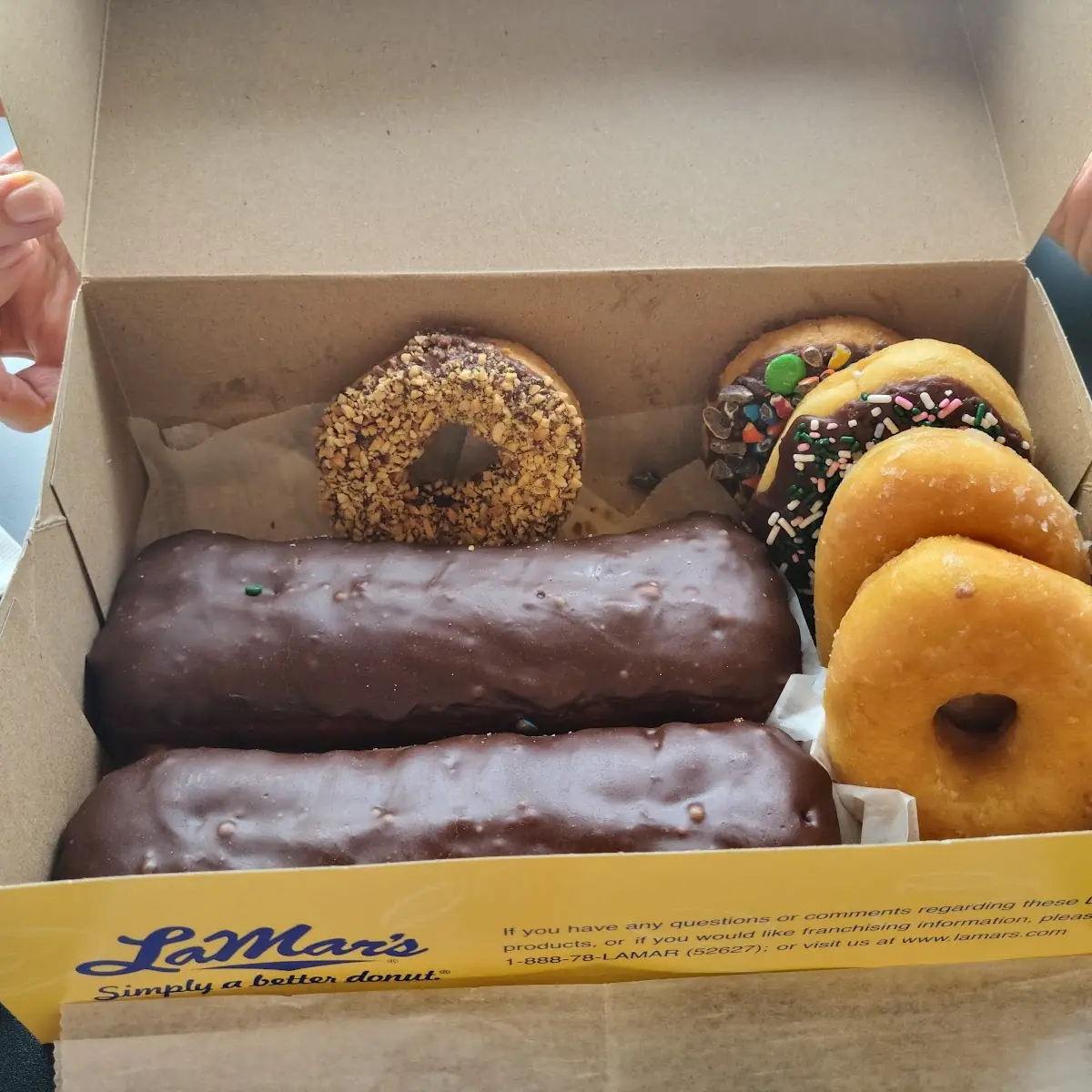Chocolate Long John's and Assorted Donuts