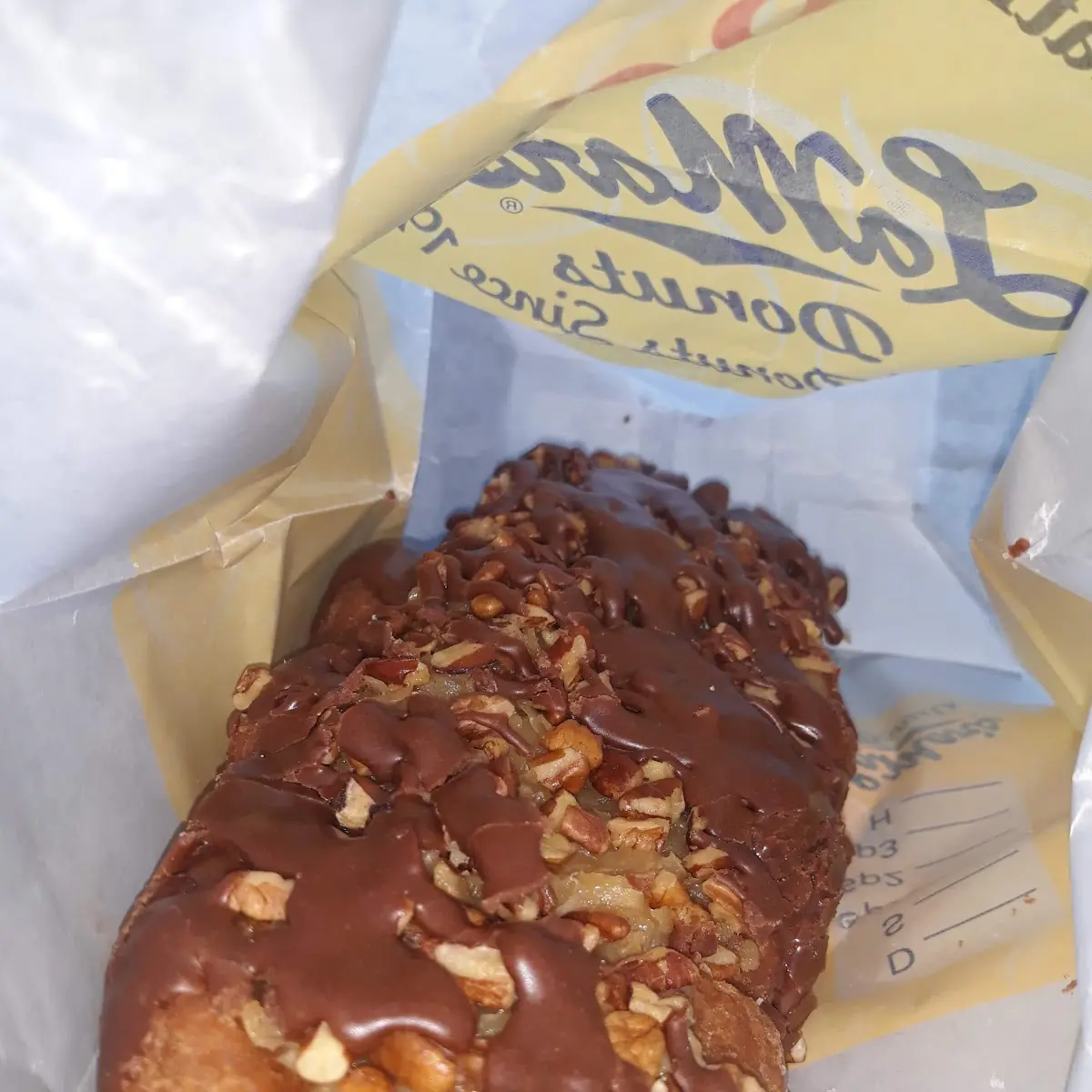 German Chocolate Doughnut