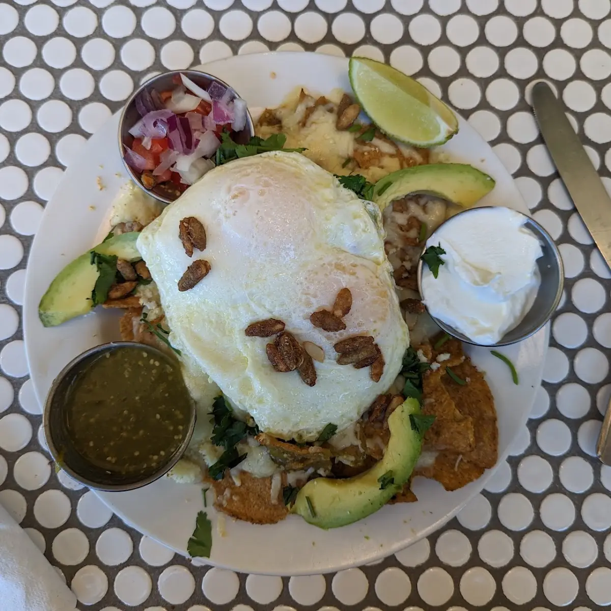 Pumpkin Chilaquiles Verdes