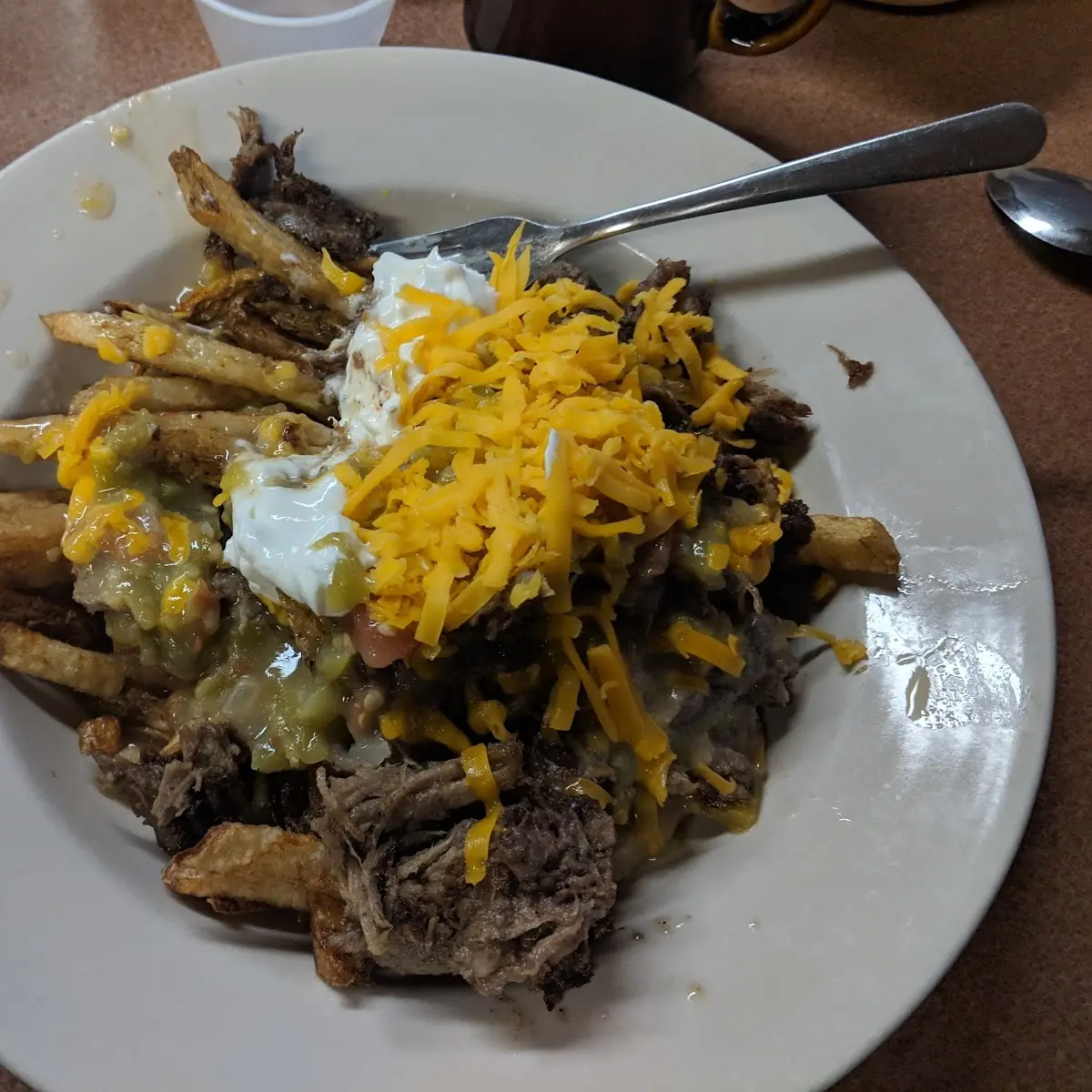 Chili Fries with Cheese and Ground Beef