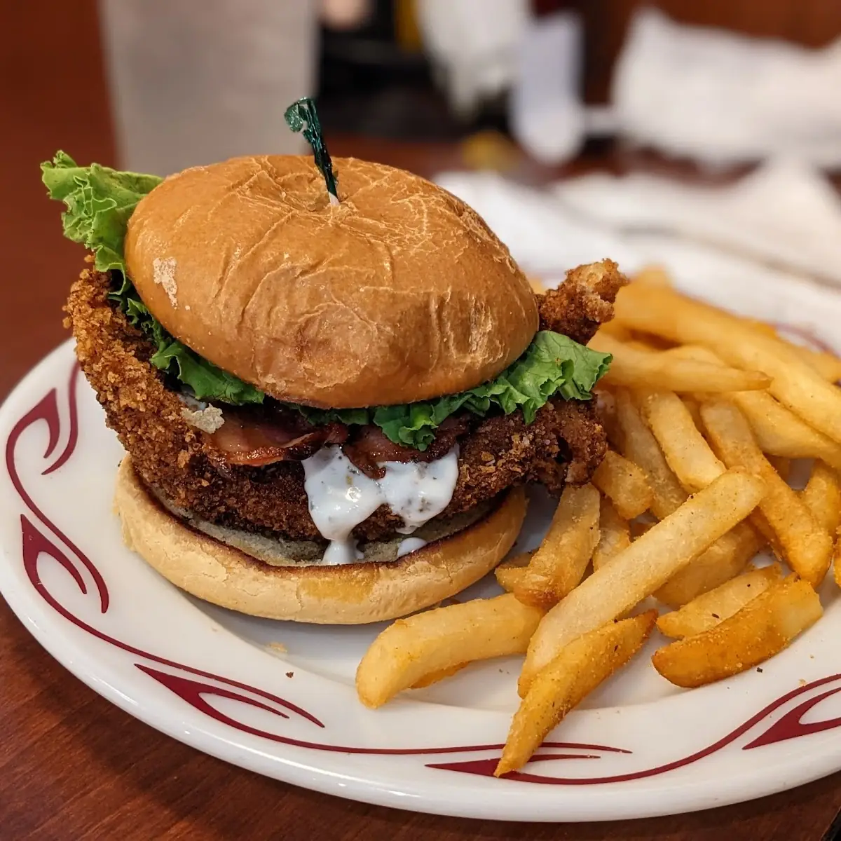 Fried Chicken Bacon Sandwich