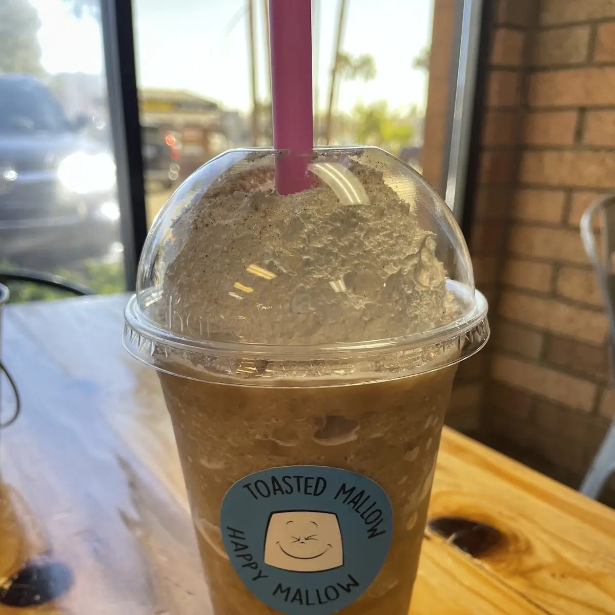 Frozen Chai Latte with Marshmallow Cream