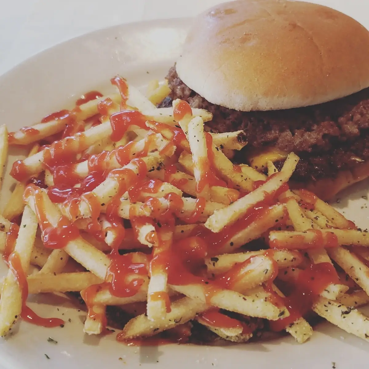 Double Cheeseburger and Fries