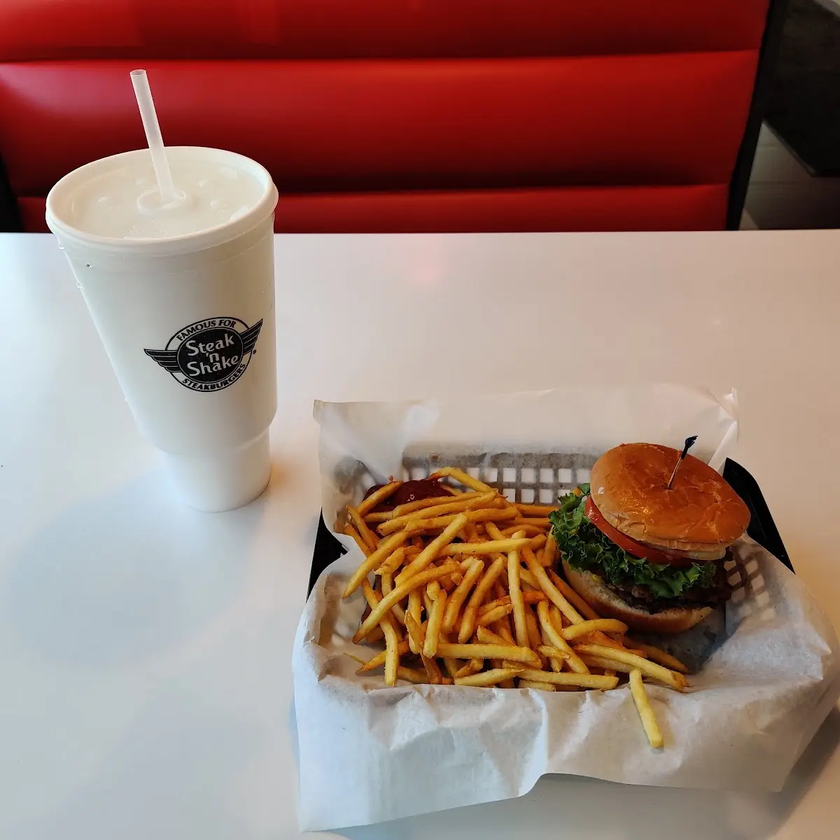 Triple Cheeseburger and Fries