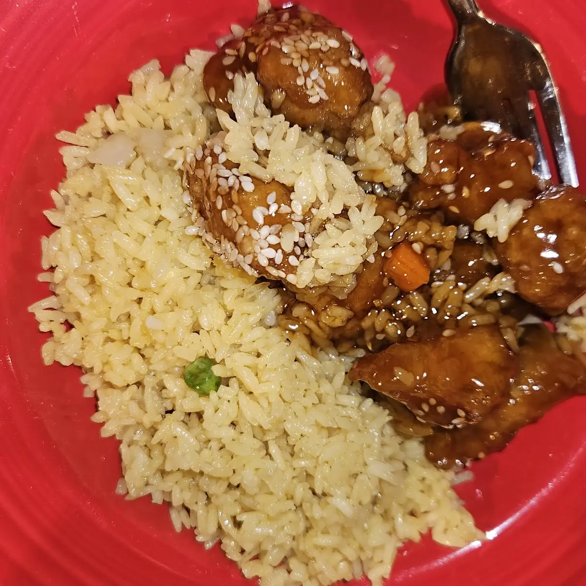 Sweet & Sour Chicken with Fried Rice