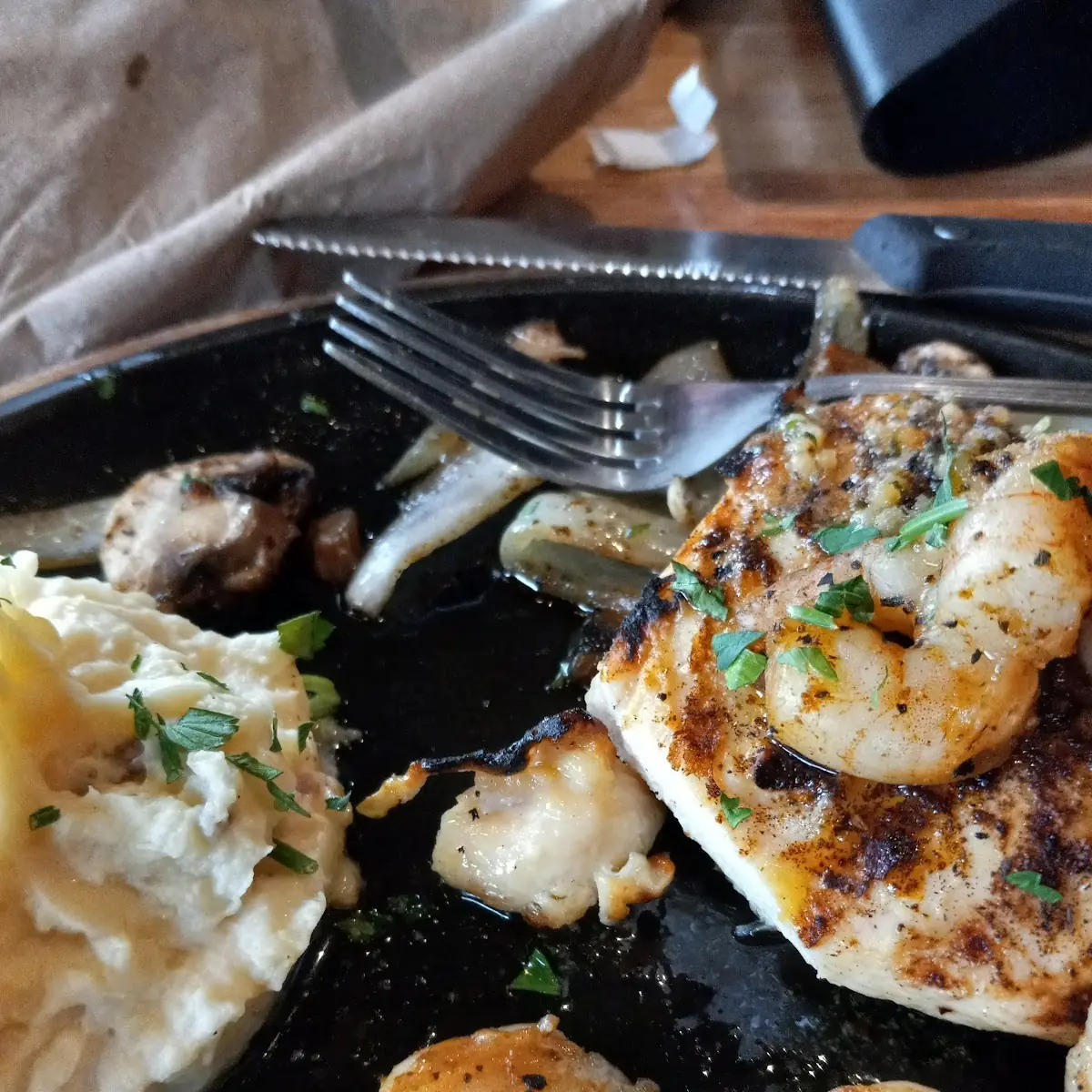 Shrimp 'N Parmesan Sirloin