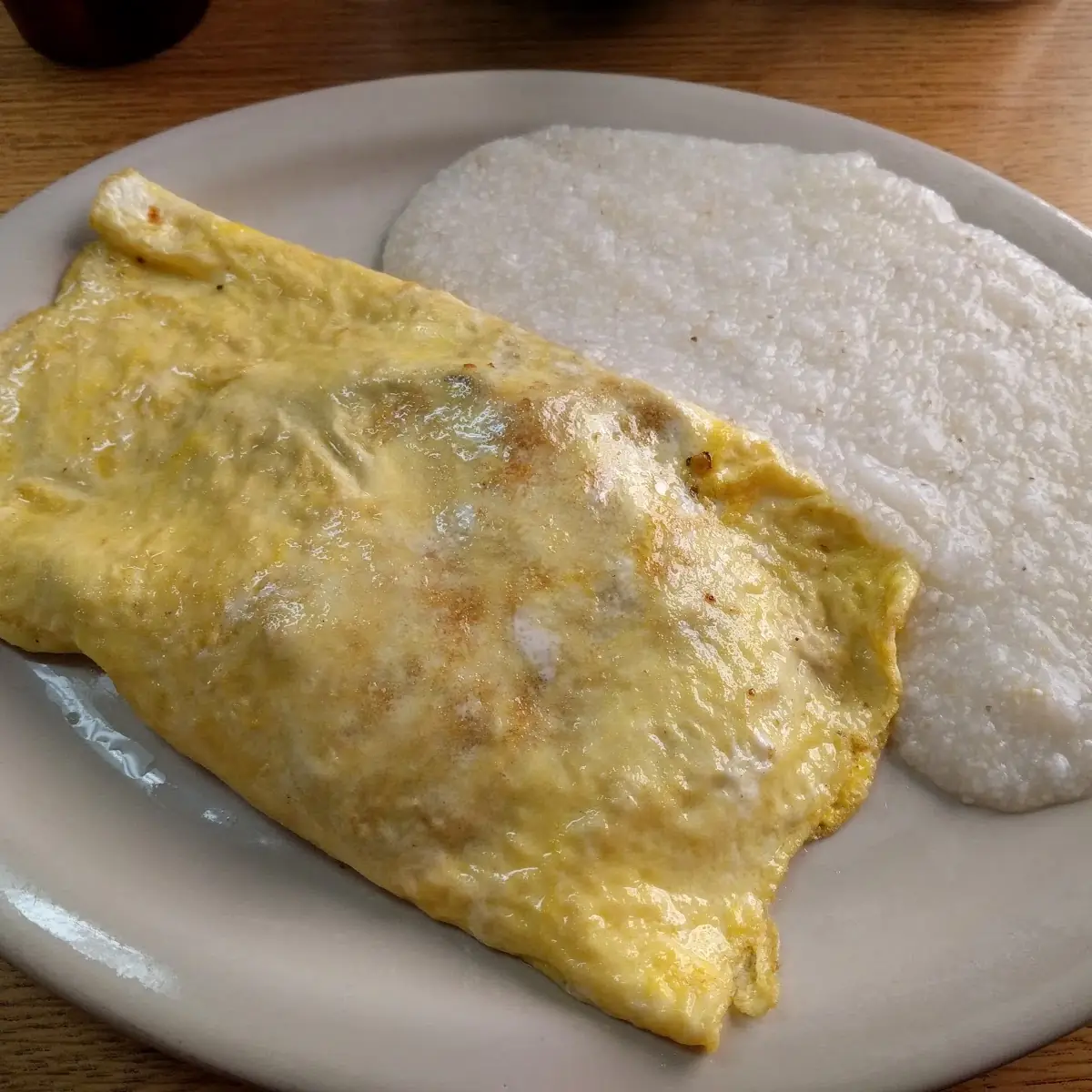 Mexican Omelette with Grits