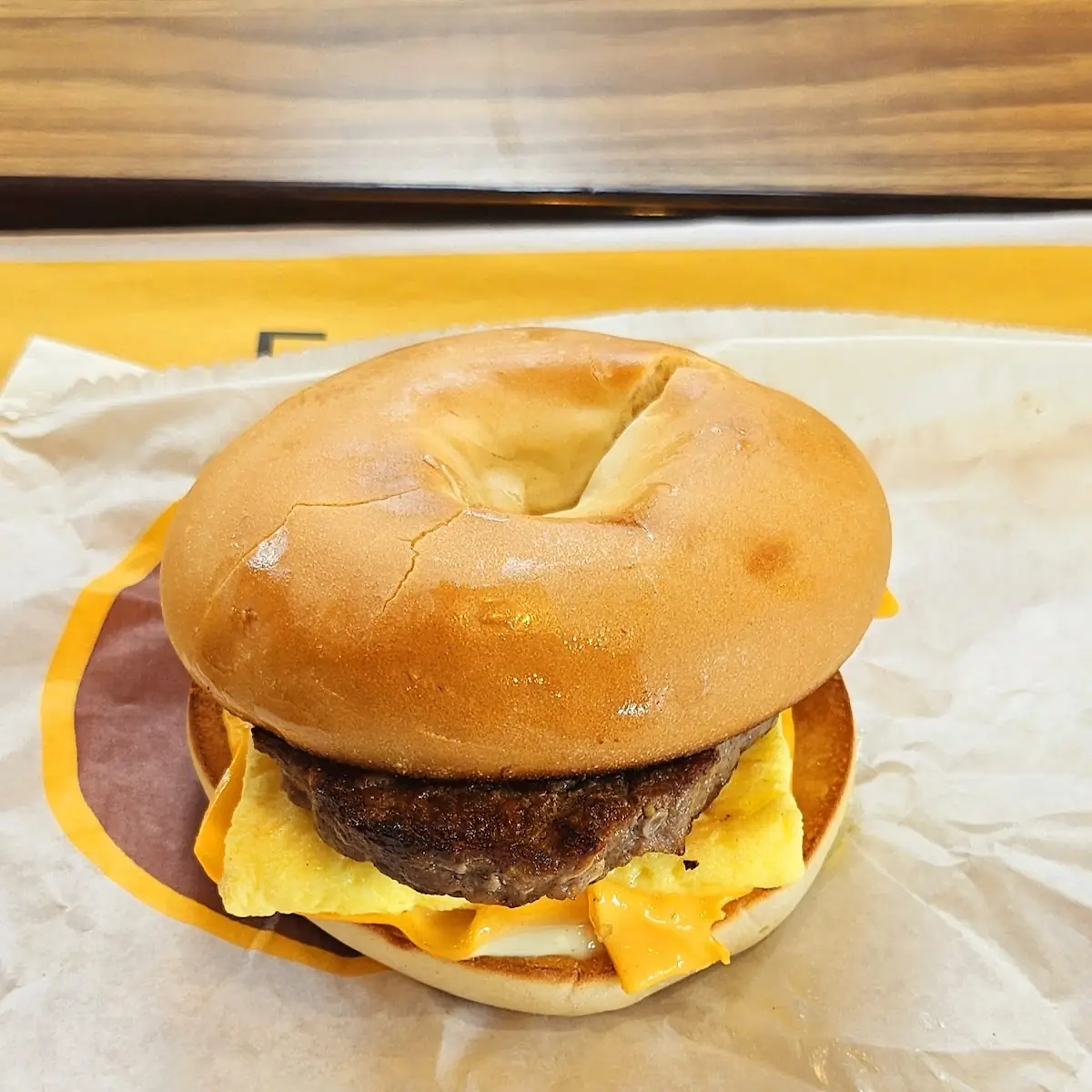 Steak Egg Cheese Bagel