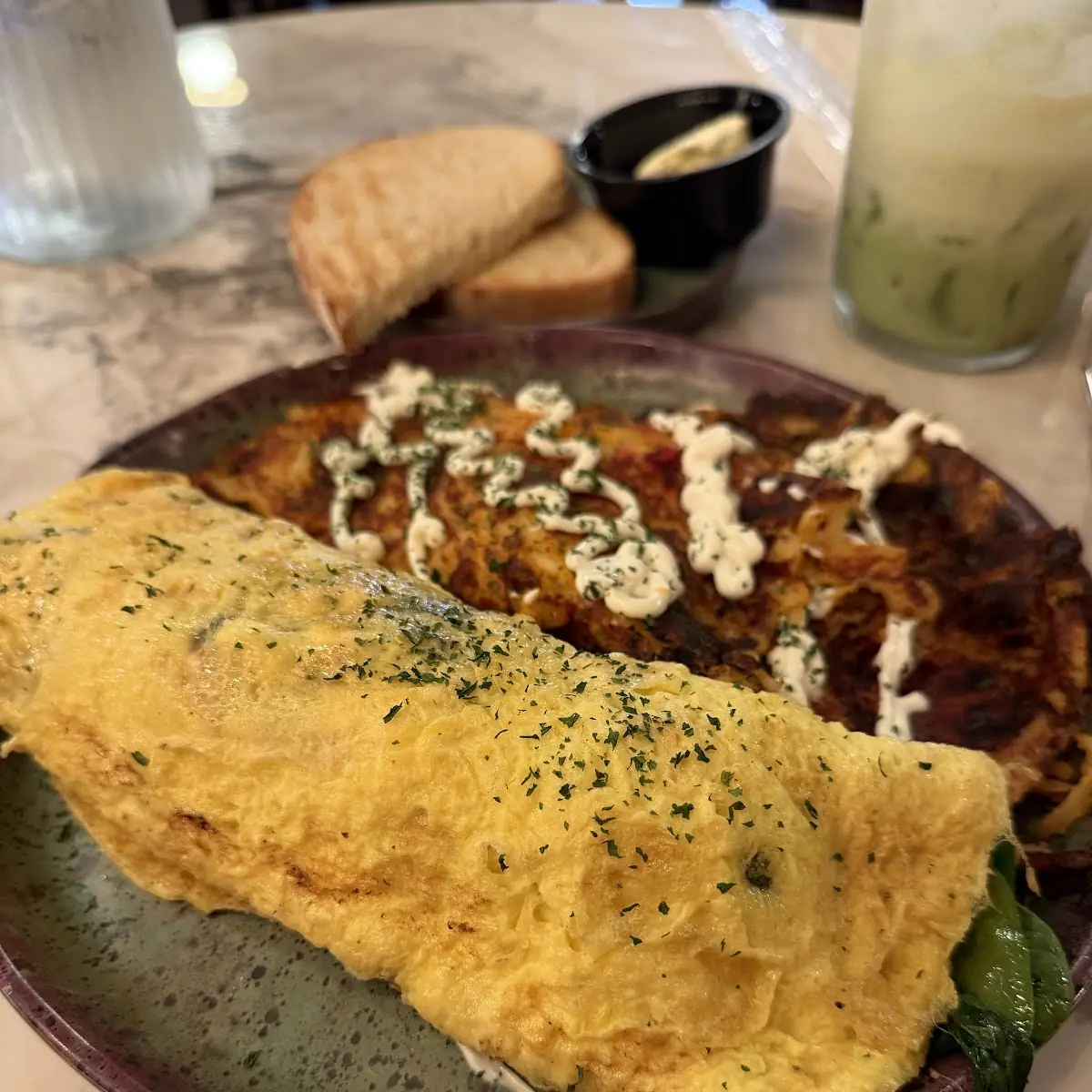 Omelette with Latke