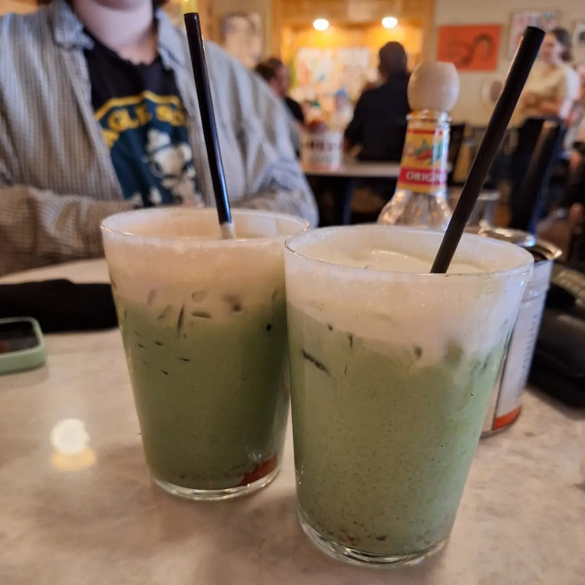 Peach Strawberry Matcha