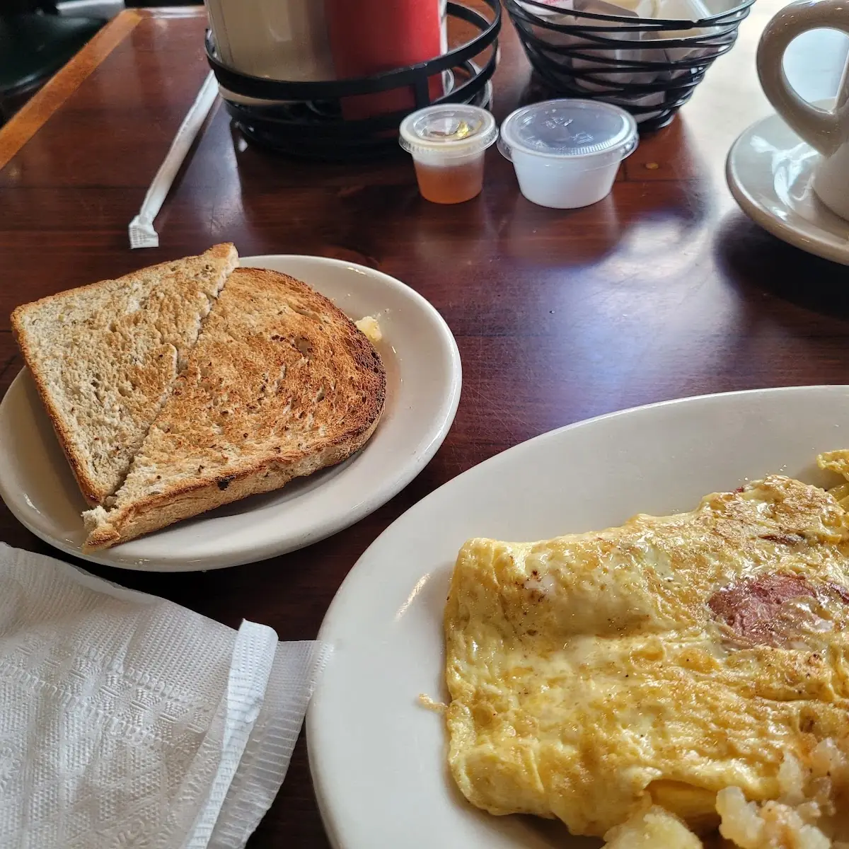 Eggs Bacon and Cheese Grits