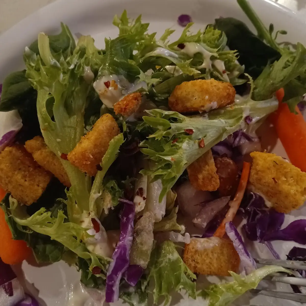Salad Bar with Blue Cheese Dressing