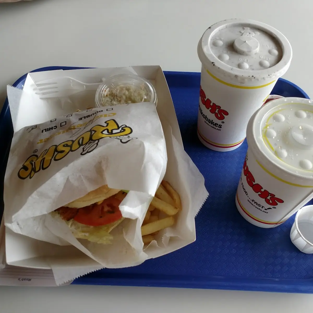 Junior Cheeseburger Basket and a Milkshake