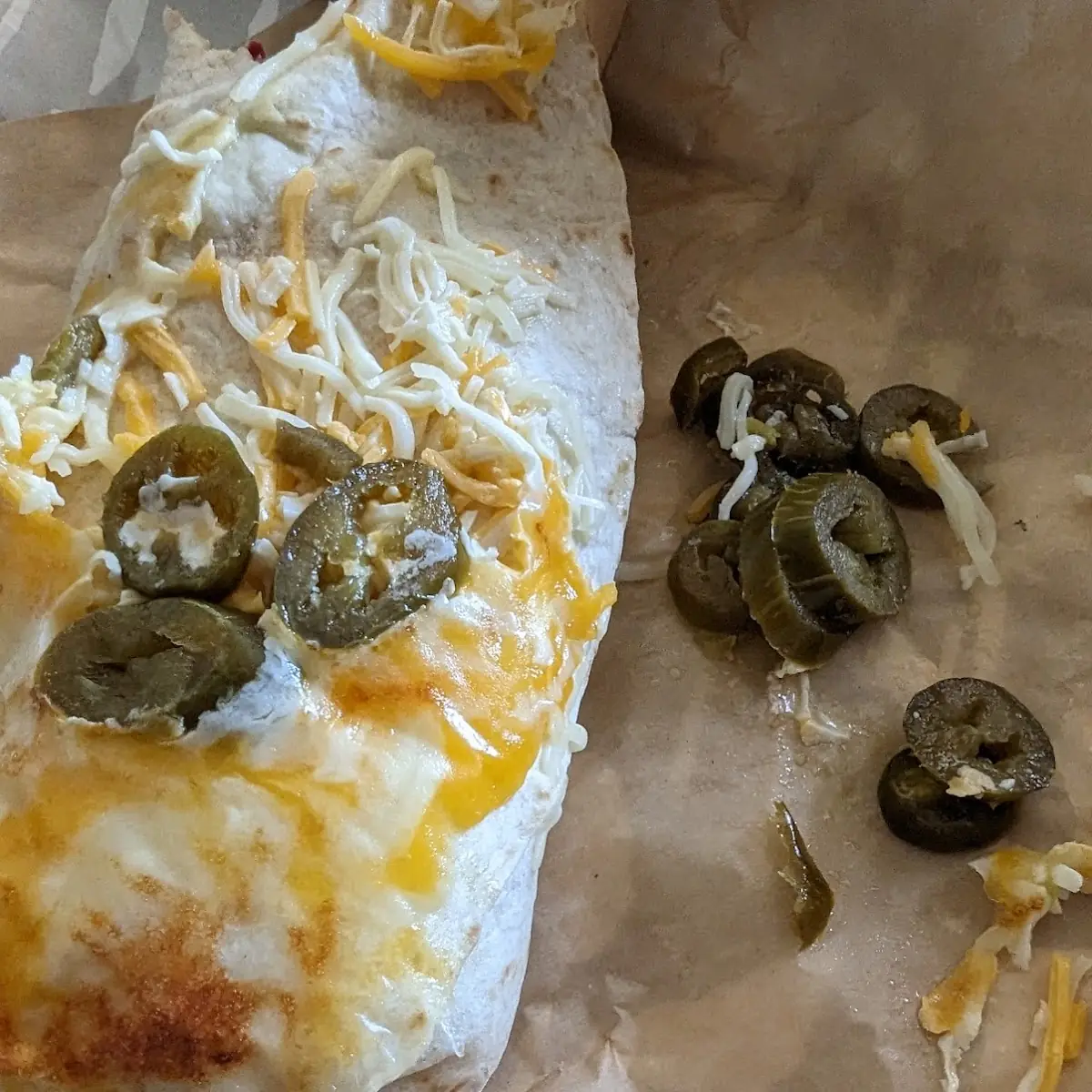Grilled Cheese Steak Burrito