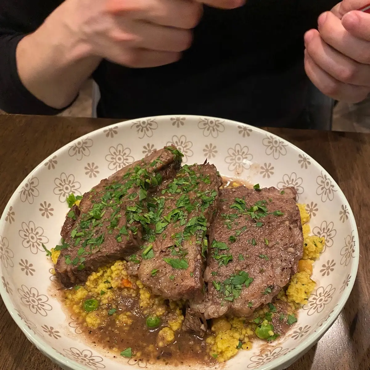 NY Strip Steak Paella