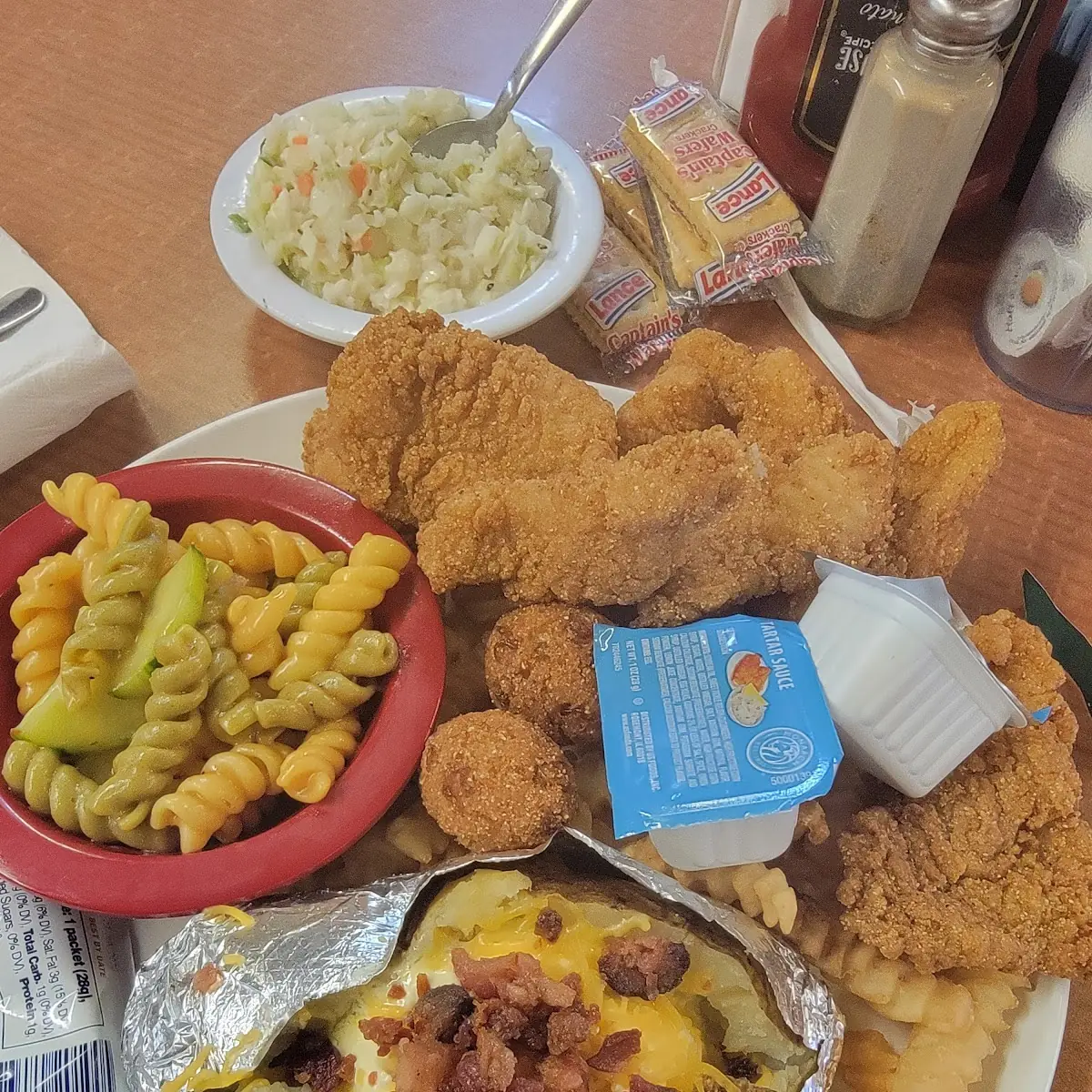 Catfish Hush Puppies Fries