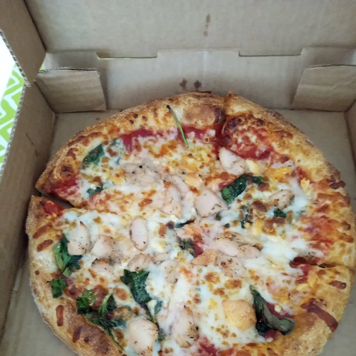 Chicken Spinach Feta Personal Pizza