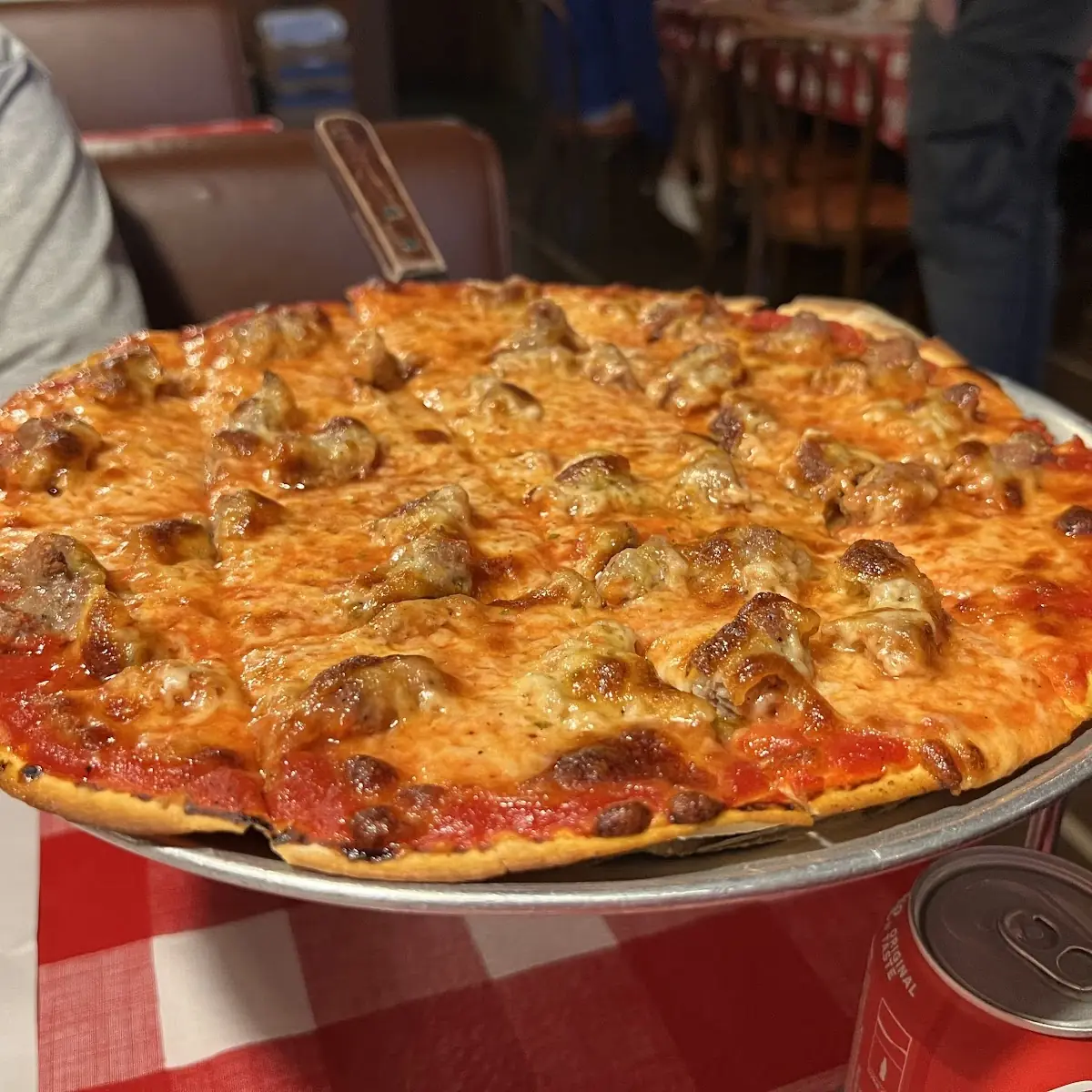 Round Sausage Pizza Slices