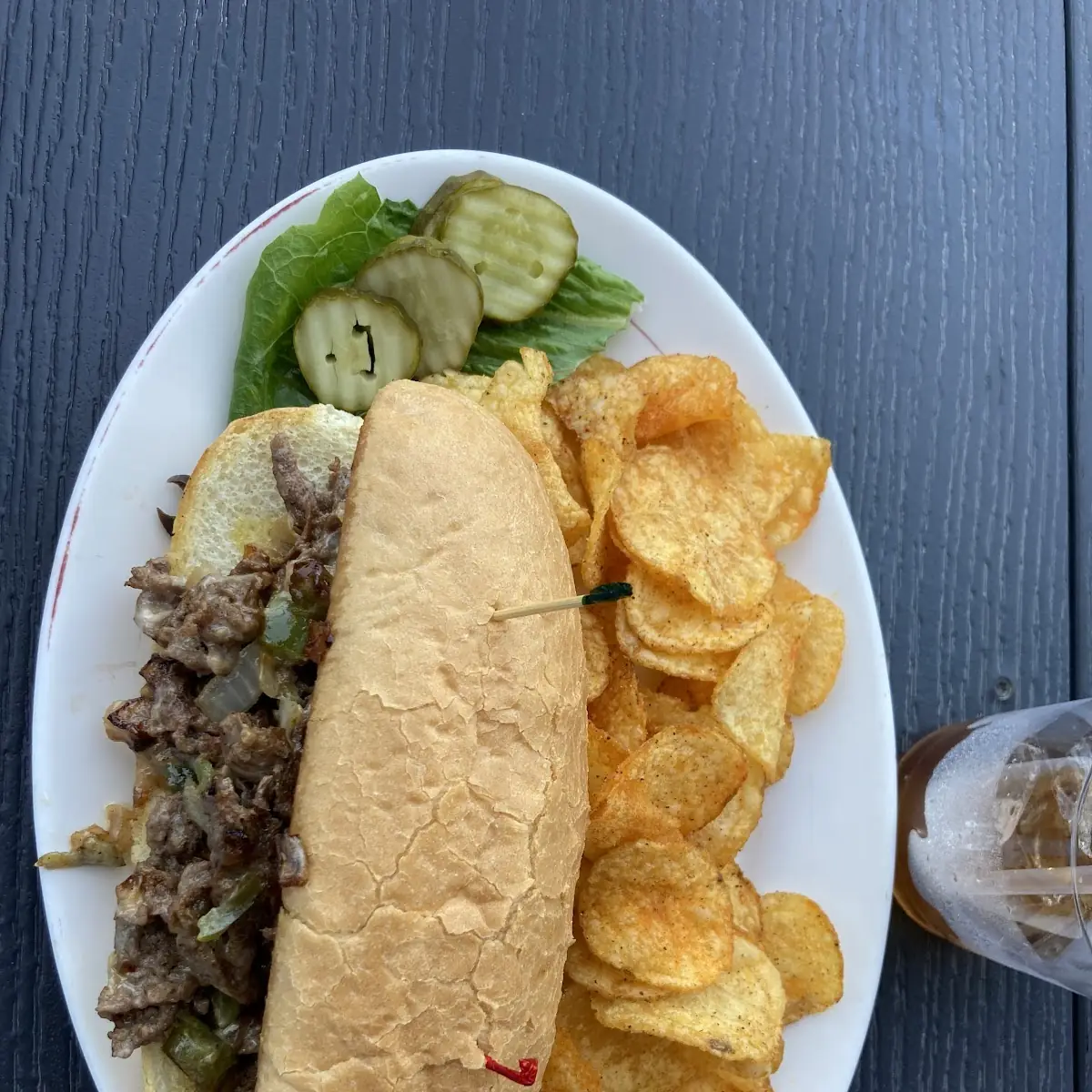 Philly Cheese Steak with Chips