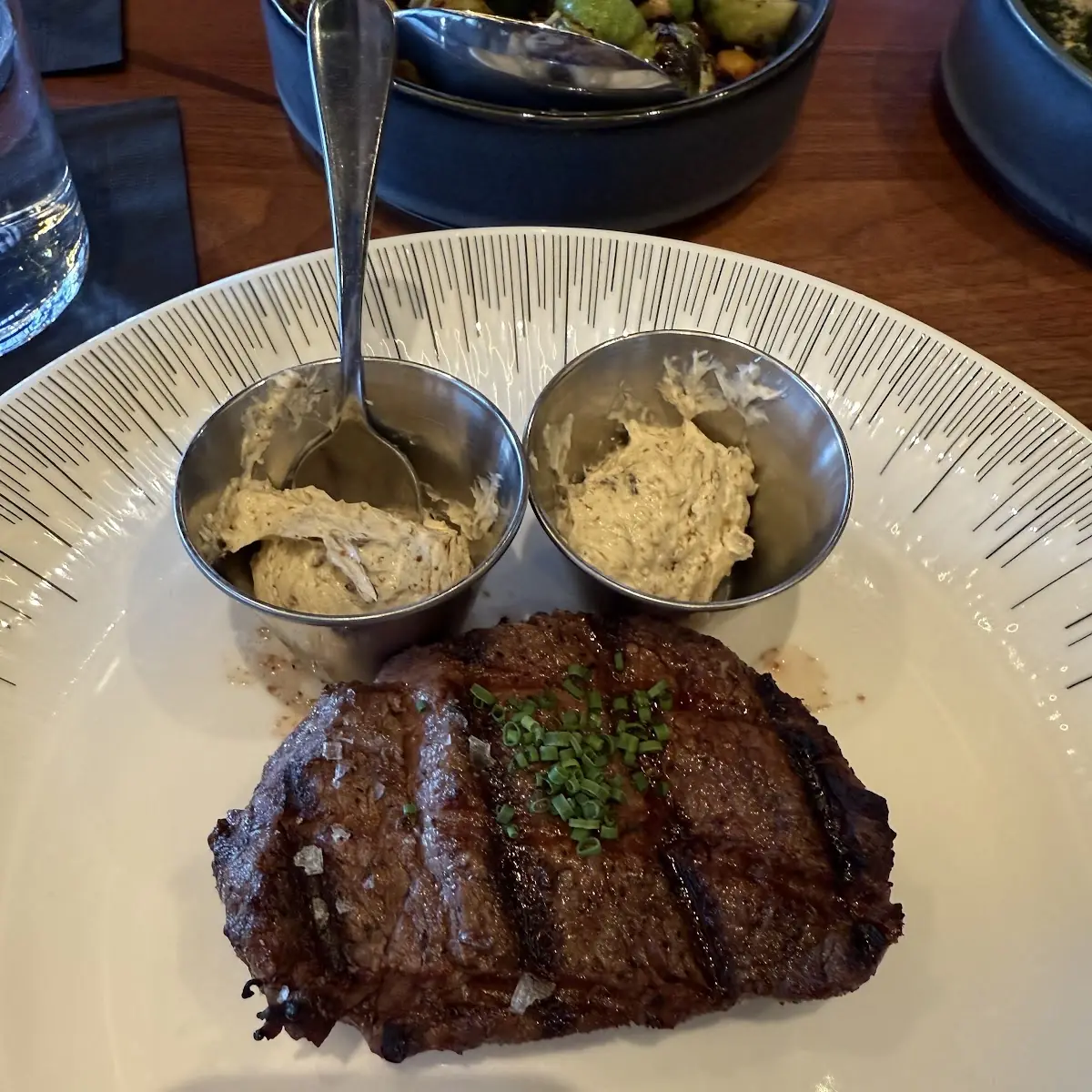 Grilled Steak with Blue Cheese