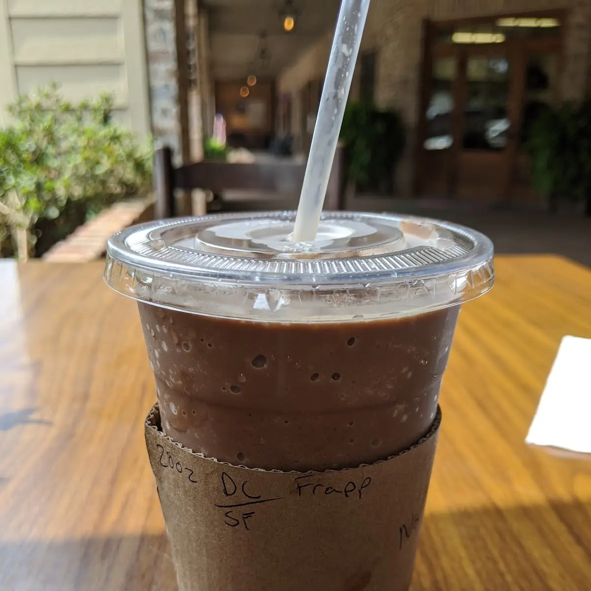 Frappe with Sugar Free Dark Chocolate
