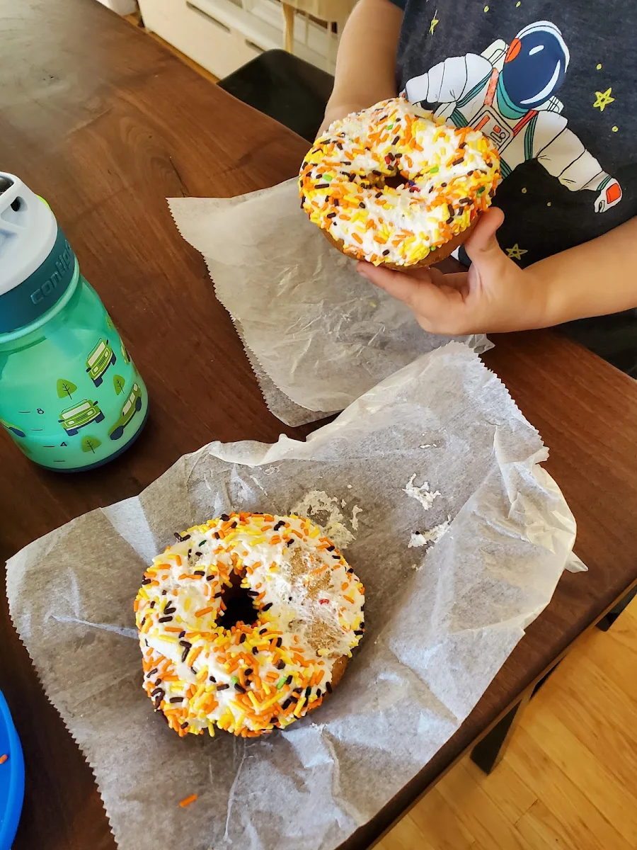 Sprinkled Vanilla Frosted Donut