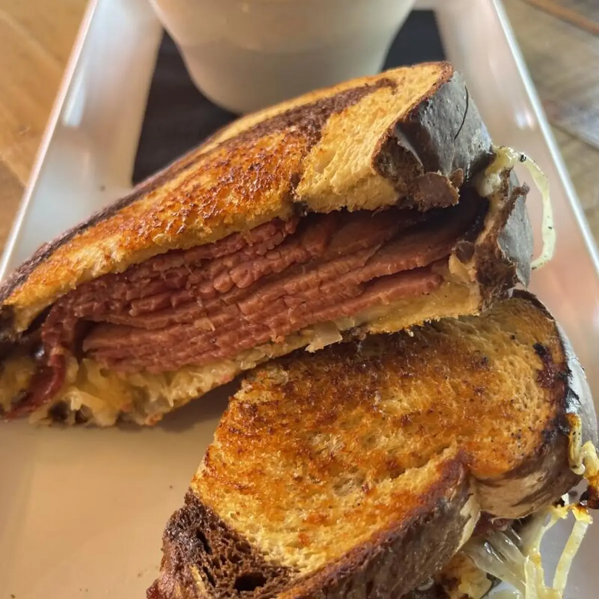Sliced Roast Beef on Toasted