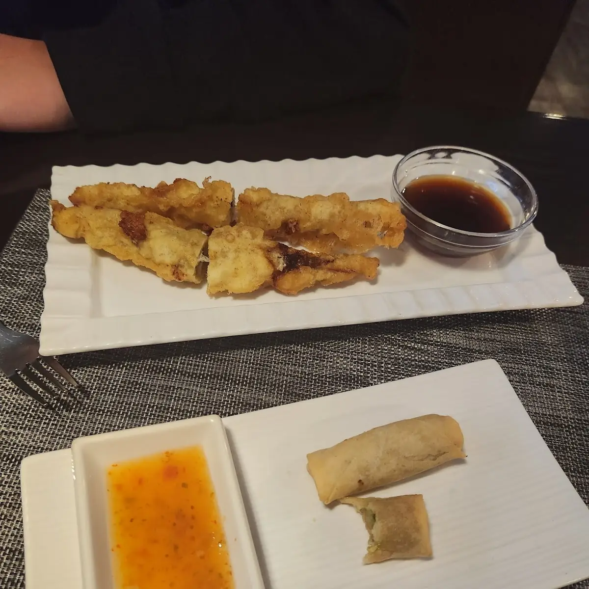 Soft Shell Crab Tempura and Spring Roll