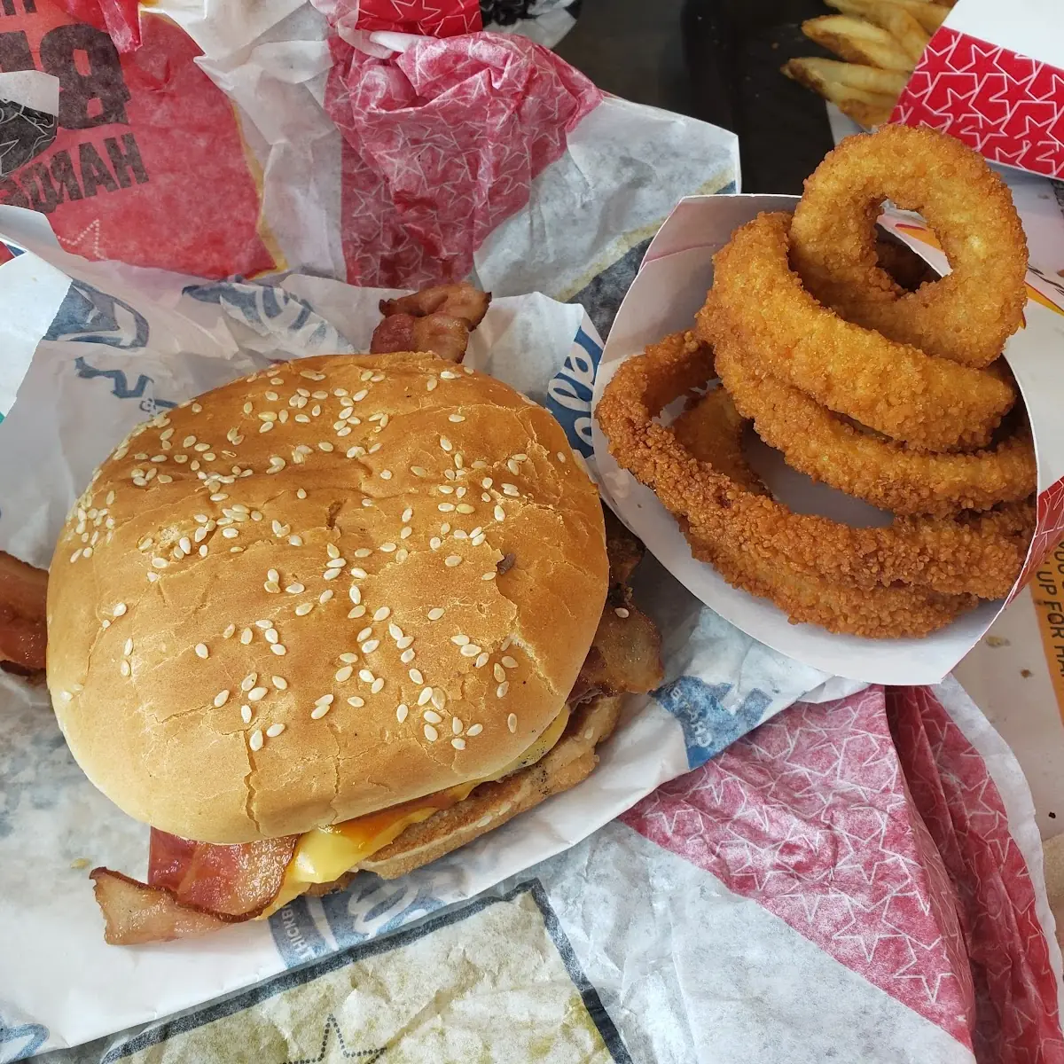Hardee's Western Bacon Cheeseburger