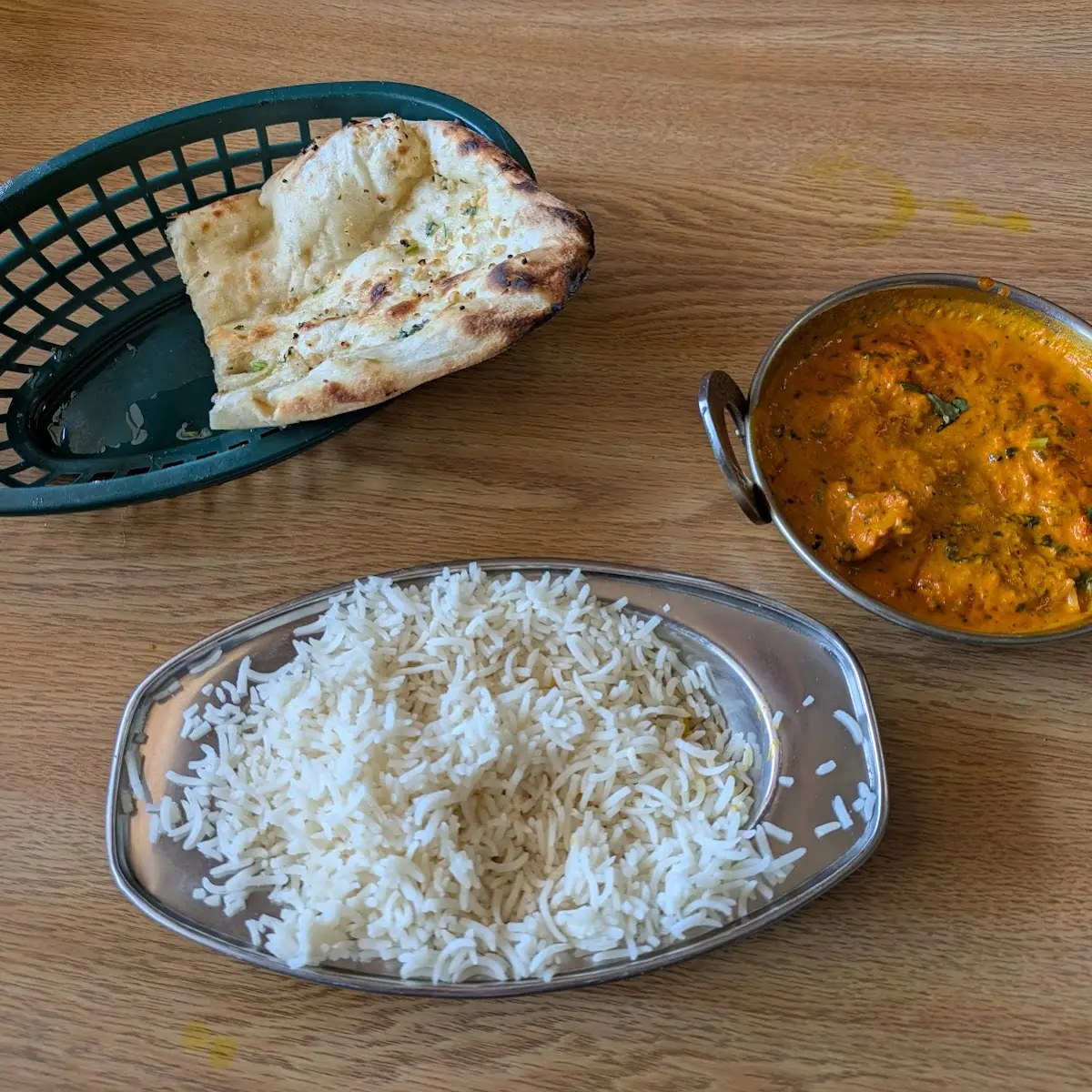 Aromatic Curry with Rice and Sauces