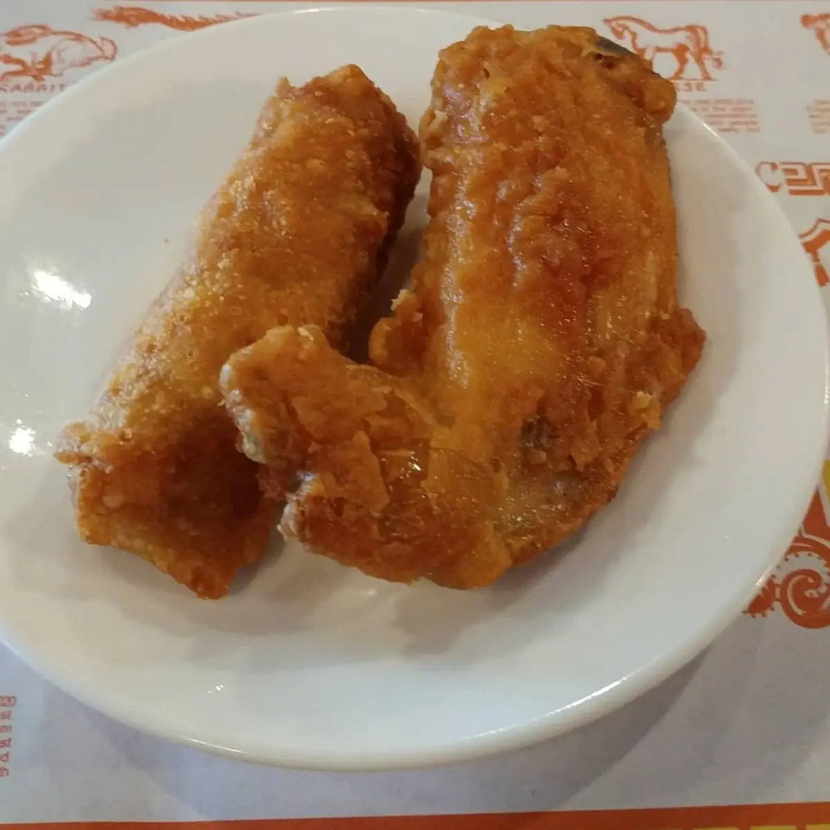 Chicken Wing and Egg Roll