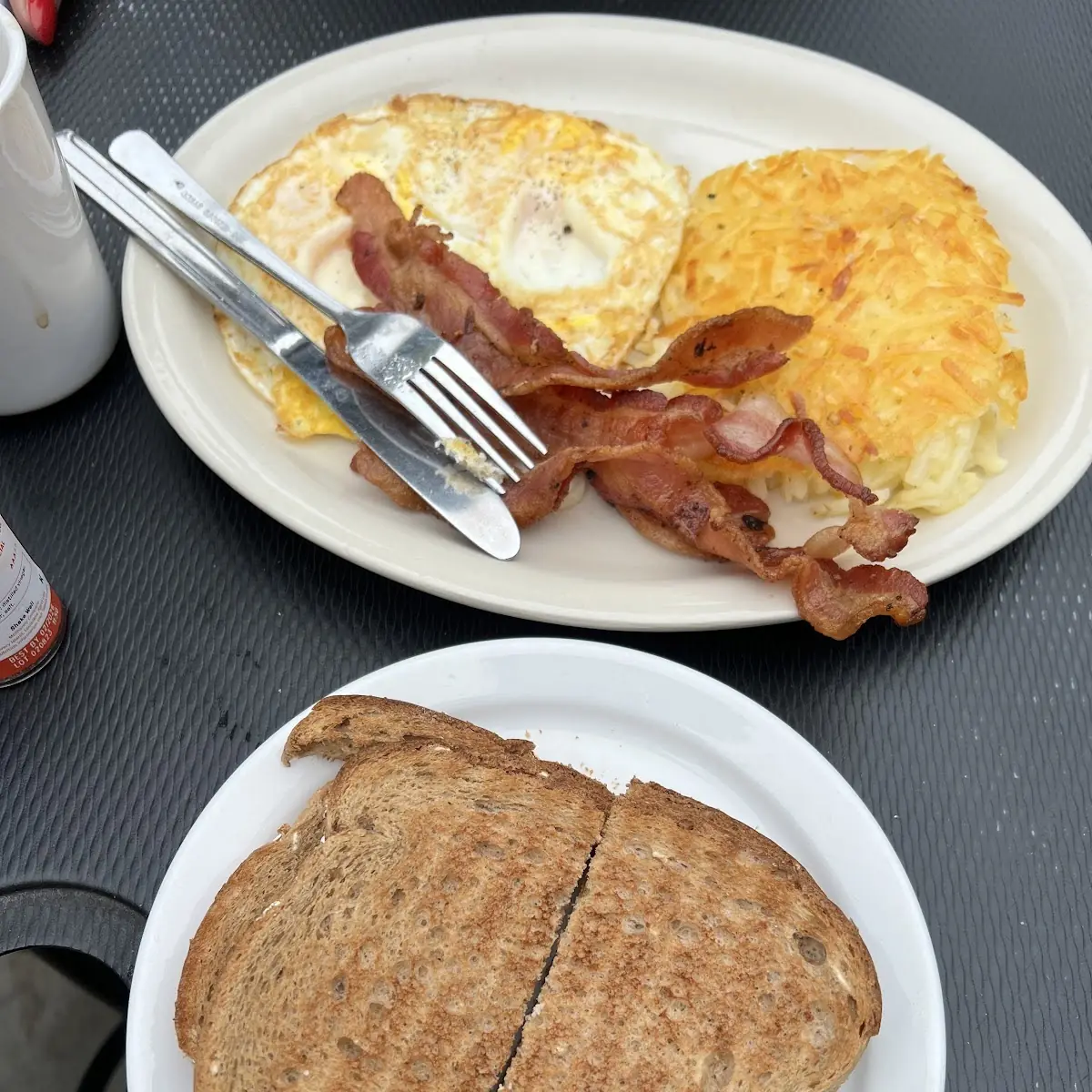 Hash Browns & Toast