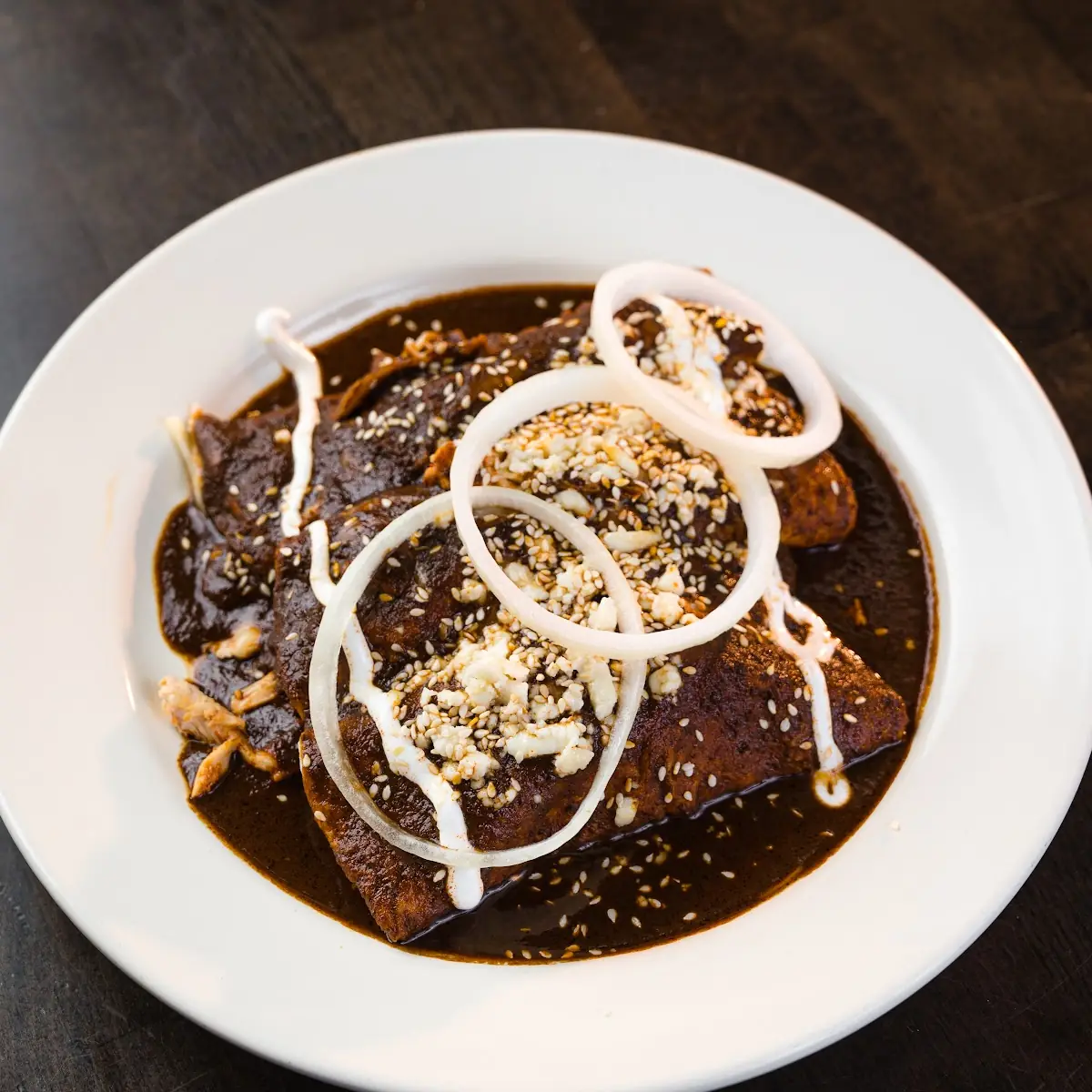 Enchiladas de Mole Poblano