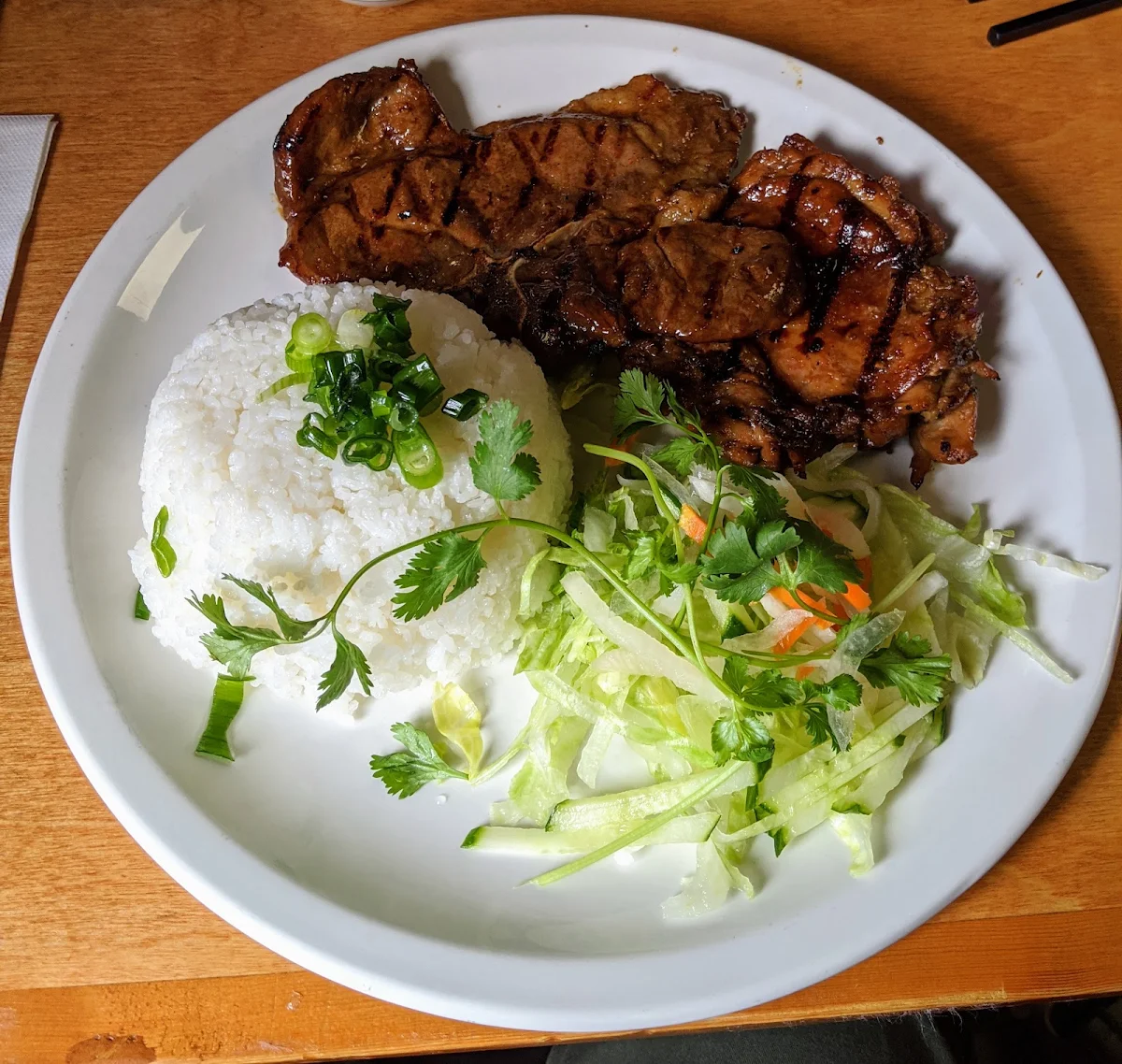 Lemongrass Chicken on Rice, Phở Pasteur Restaurant