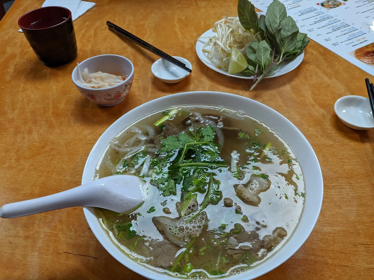 Pho with Beef and Tendon, Phở Pasteur Restaurant