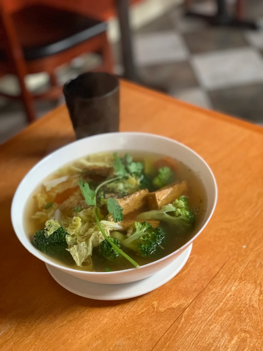 Tofu and Veggie with Noodle Soup, Phở Pasteur Restaurant