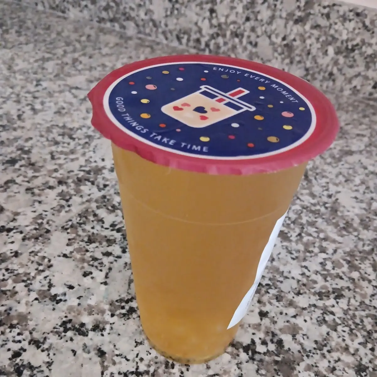 Jasmine Tea with Dragon Fruit Boba