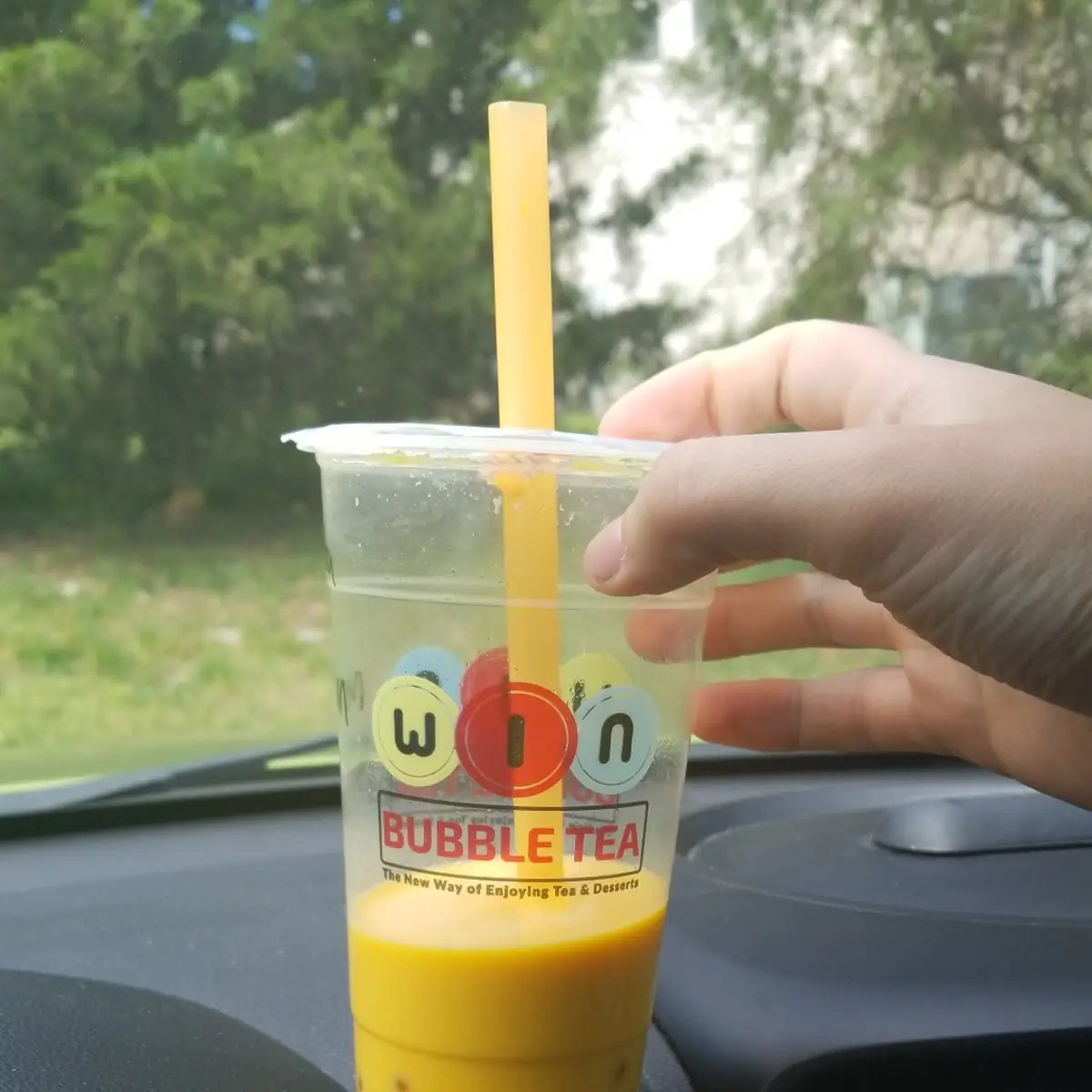 Mango Bubble Tea with Pineapple