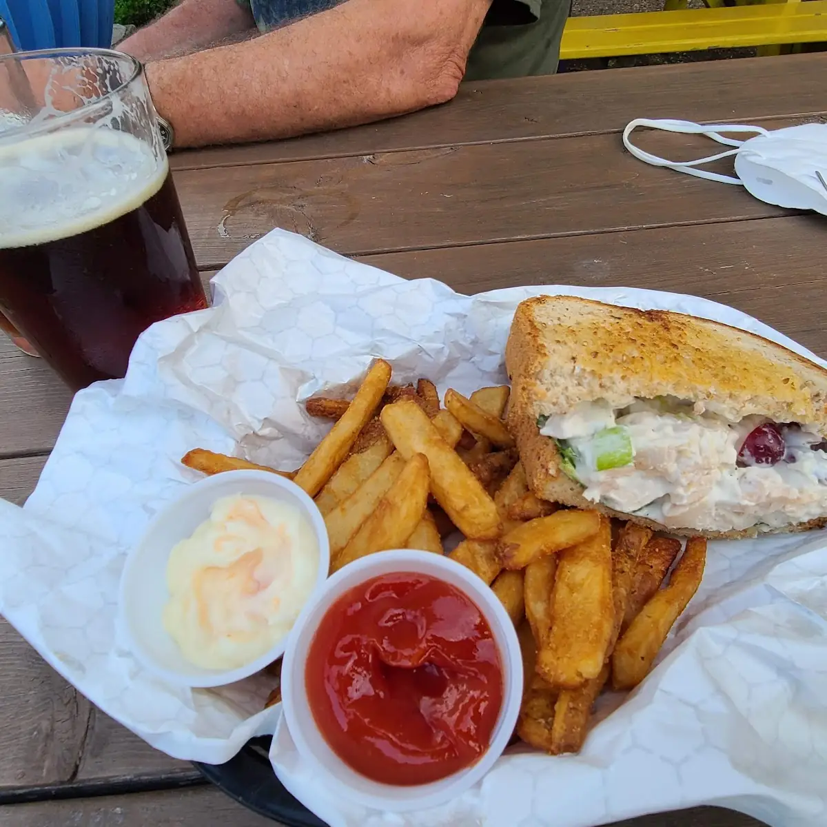 Chicken Salad Sandwich & Fries