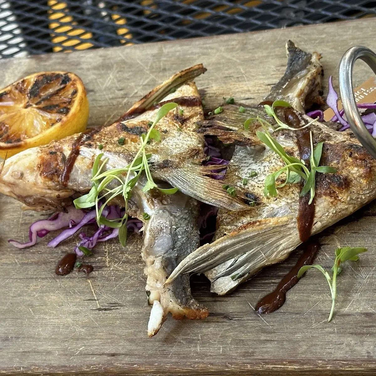 Wood Grilled Whole Branzino