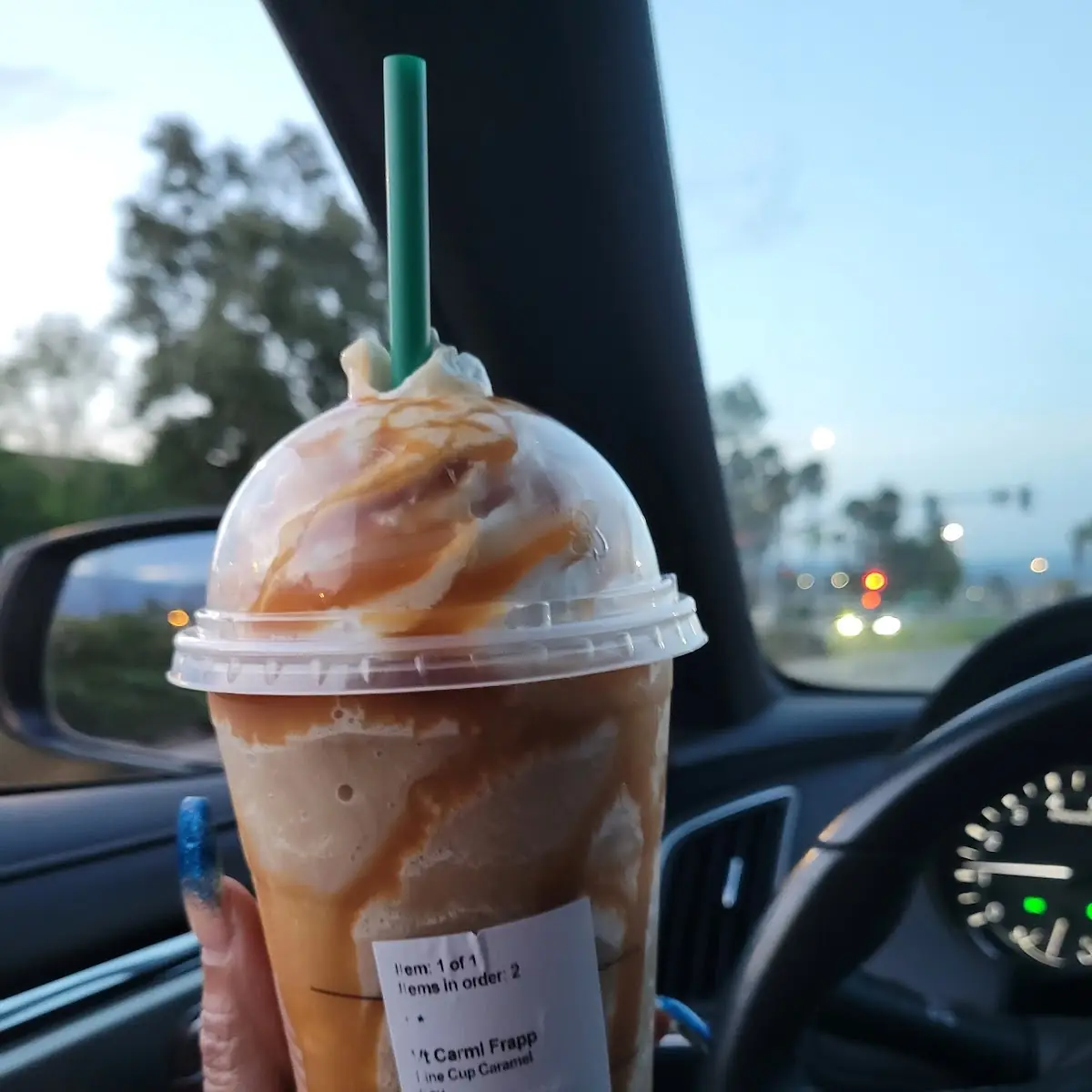 Venti Soy Carmel Frappuccino