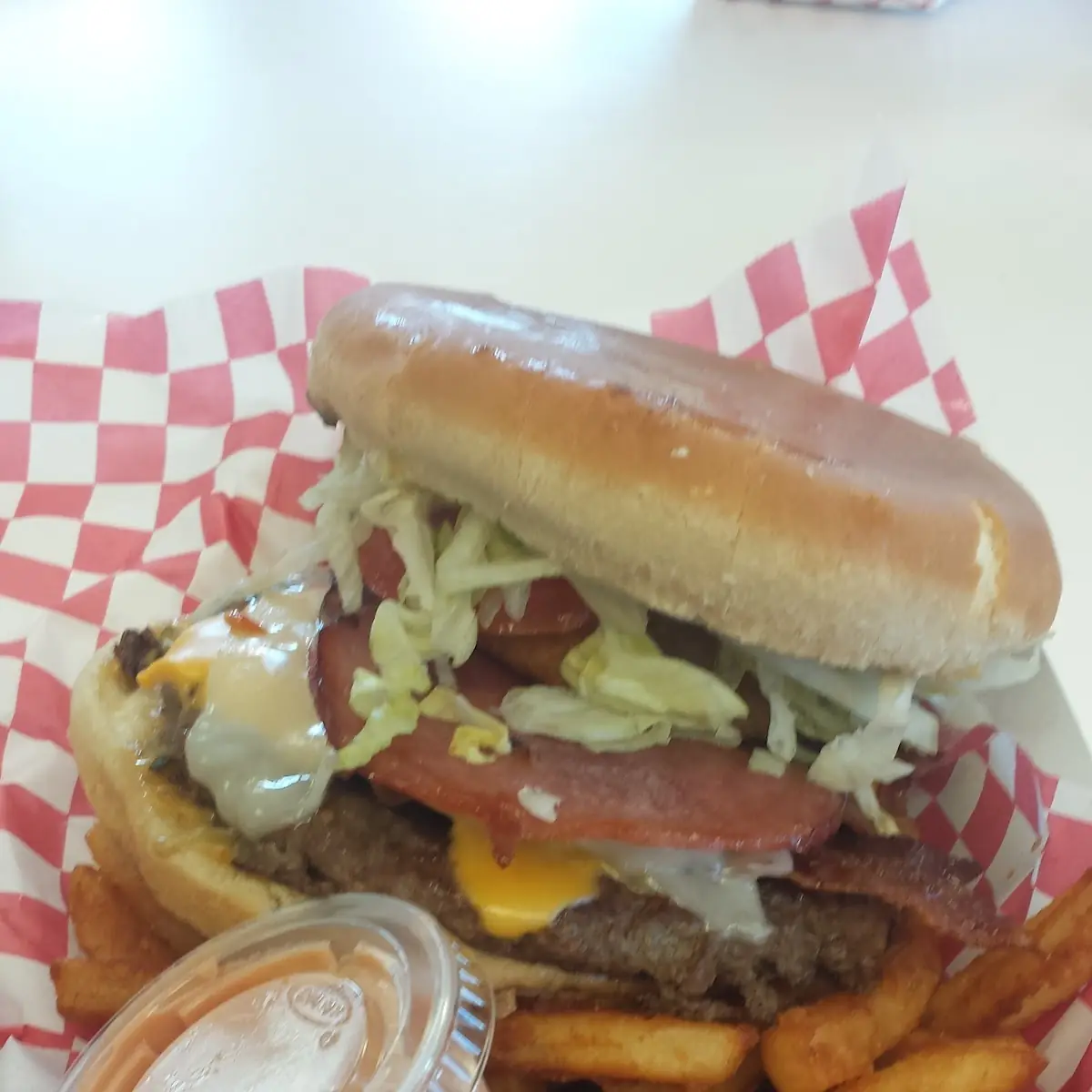Bacon Cheeseburger with Fries