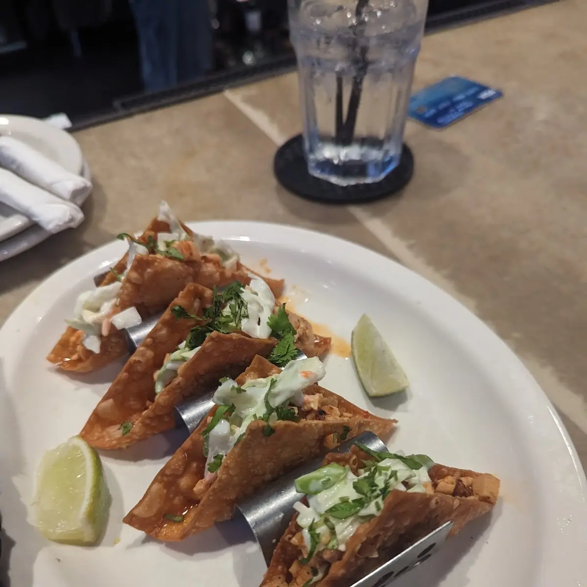 Chicken Wonton Tacos