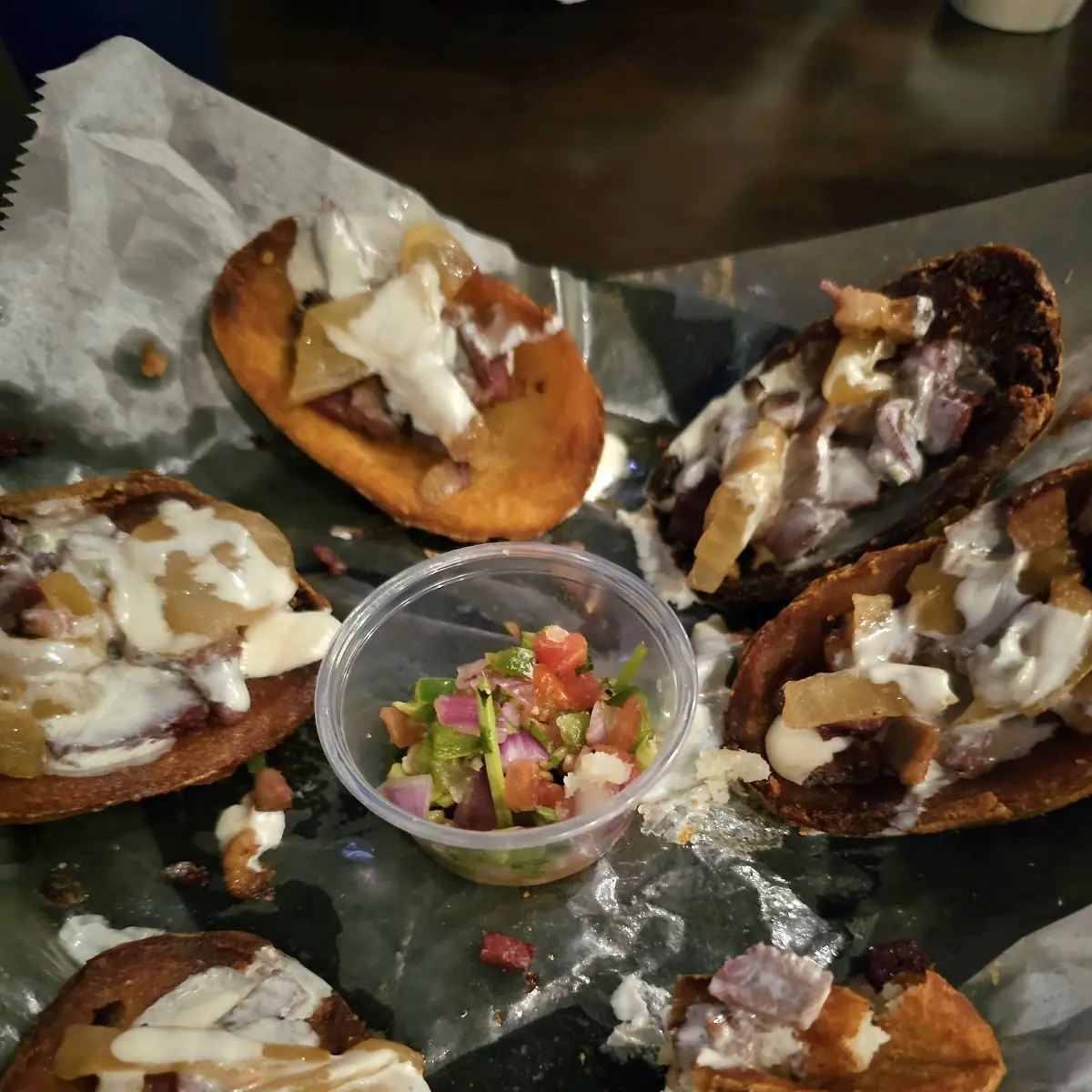 Smoked Brisket Potato Skins