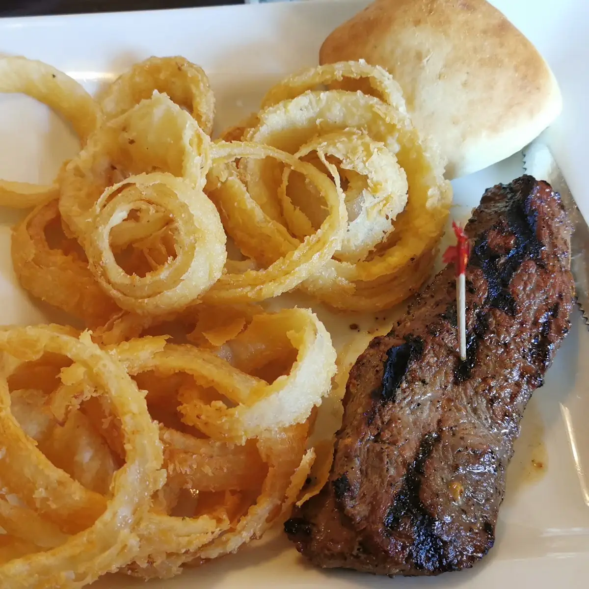 Steak and Onion Rings