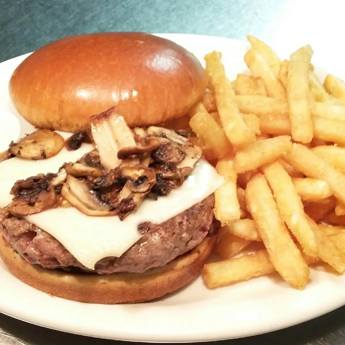 Mushroom Swiss Burger