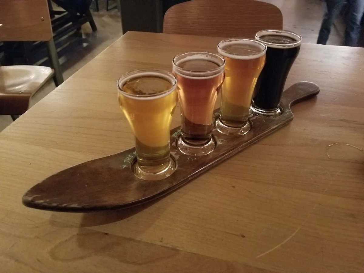 Beer Flight, High Rollers Pizza & Bowling