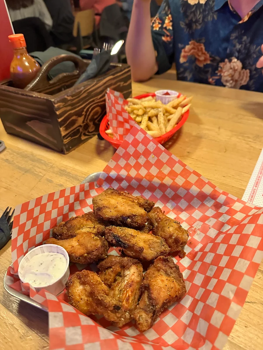 Honey Garlic Wings, High Rollers Pizza & Bowling